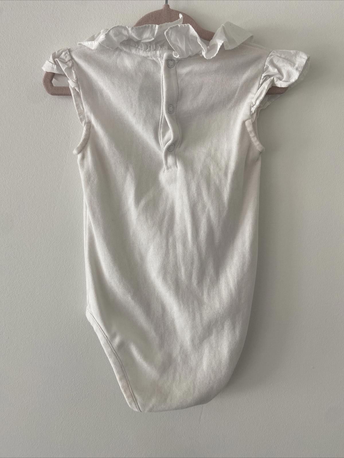 Designer Jacadi Bodysuit with Scalloped Neck Size 36M Size ONE SIZE - 3 Thumbnail