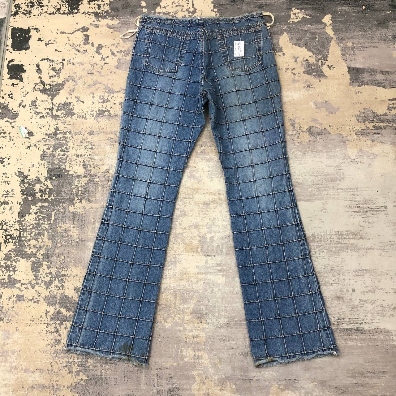 Ralph Lauren P789 VTG RALPH LAUREN FLARED PATCHWORK JEANS Size 28" / US 6 / IT 42 - 2 Thumbnail