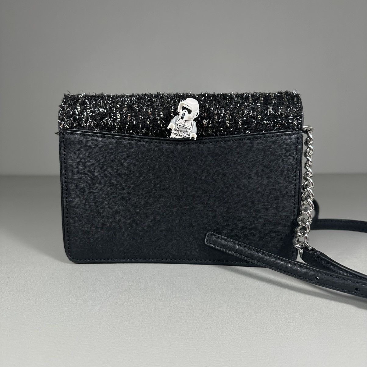 Kate Spade Kate Spade Neve Tinsel Convertible Flap Crossbody Black Bag Size ONE SIZE - 5 Thumbnail