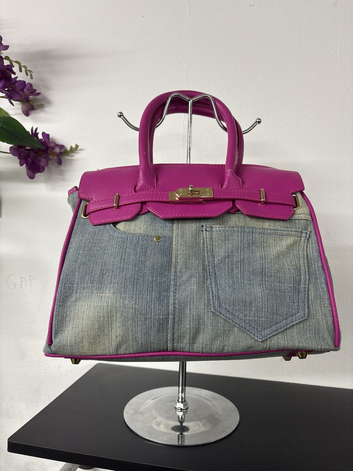Handmade Levi’s Inspired Birkin bag Custom Made Barbie Style Size ONE SIZE - 14 Thumbnail
