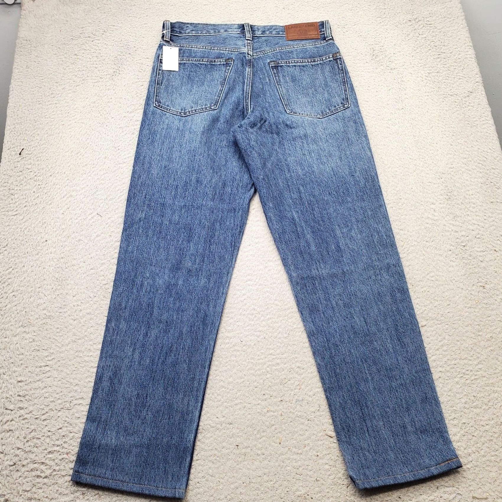 Lands' End Lands' End Jeans: Mens Size 30 Blue Denim Straight Leg 5-Pocket Regular Fit NWOT Size US 30 / EU 46 - 2 Thumbnail