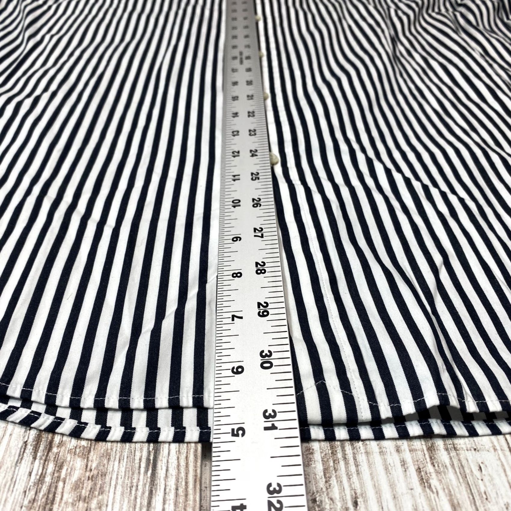 Ralph Lauren Ralph Lauren Shirt Mens XL Long Sleeve Button-Up Black Striped 100% Cotton 7488 Size US XL / EU 56 / 4 - 7 Thumbnail