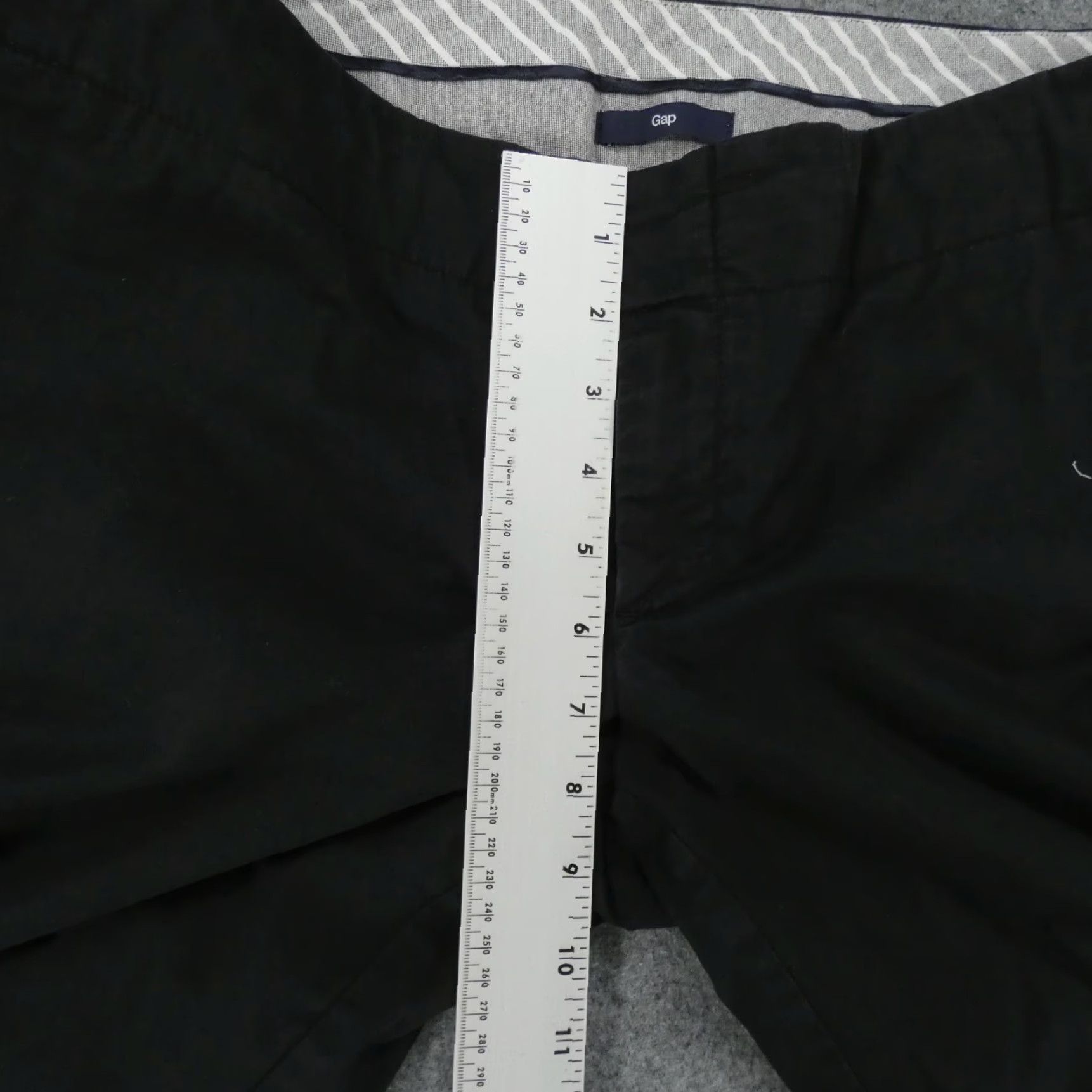 Gap Gap Shorts Womens 10 Stretch Chino Flat Front Black Mid Rise Casual Size 24" / US 00 / IT 34 - 7 Thumbnail