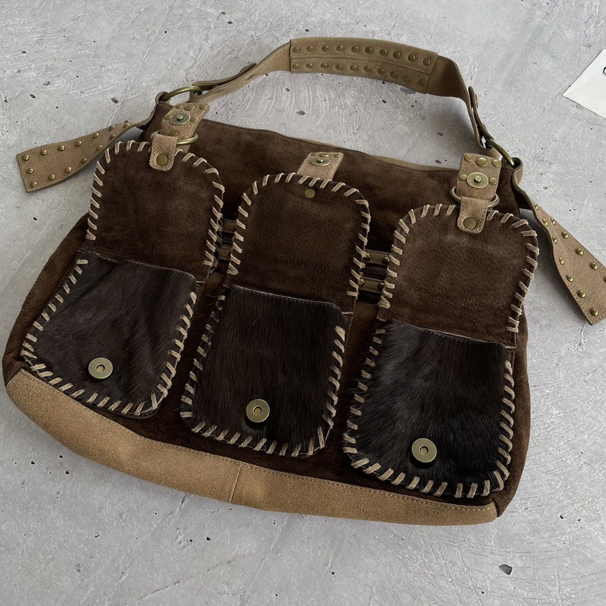 Designer × Roberto Cavalli 🔥RARE🔥Just Cavalli leather handbag style y2k japanese Size ONE SIZE - 6 Thumbnail