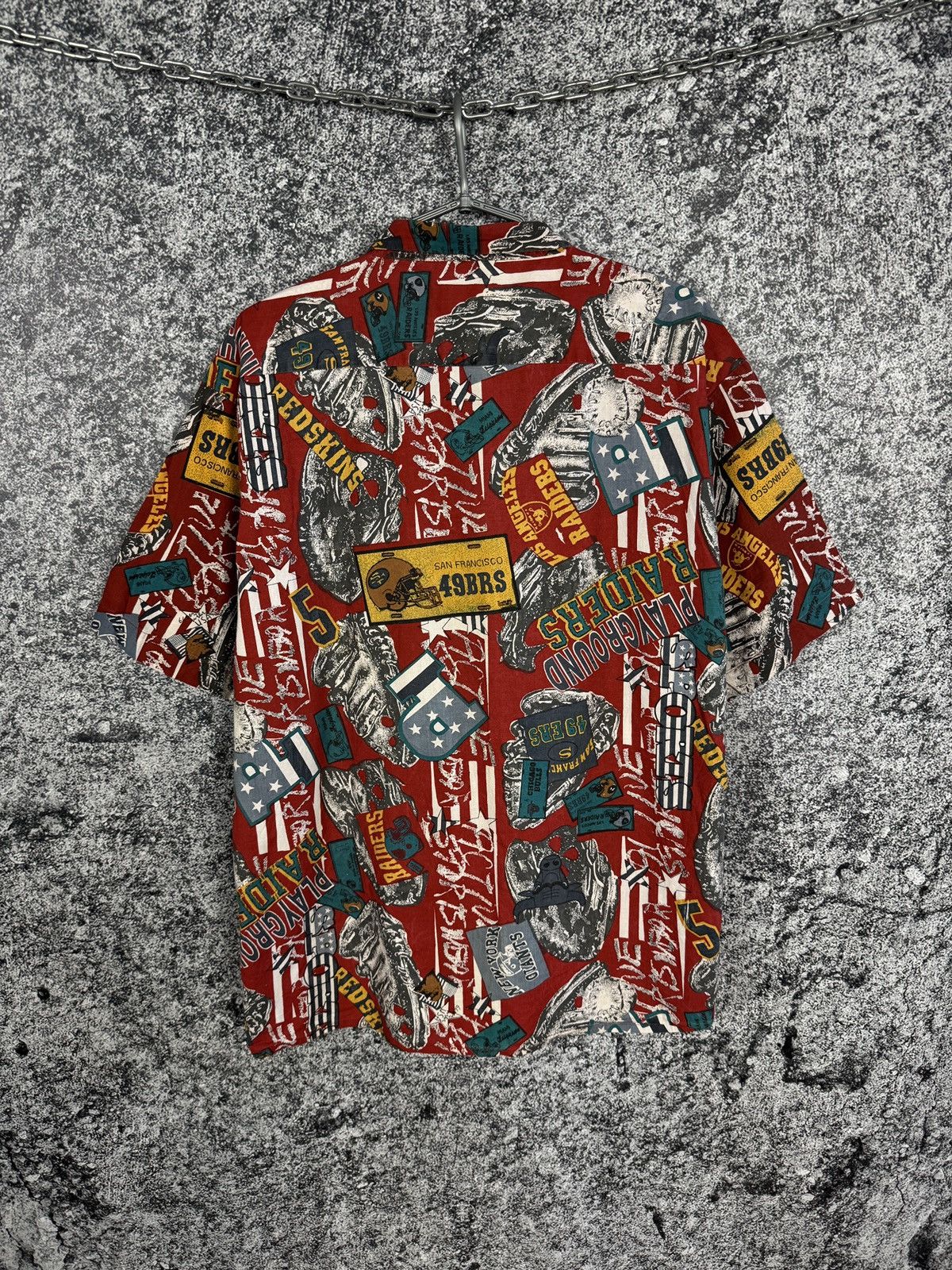 NFL Vintage NFL Football Hawaiian Shirt Raiders Redskins 43/44 Size US XL / EU 56 / 4 - 8 Thumbnail