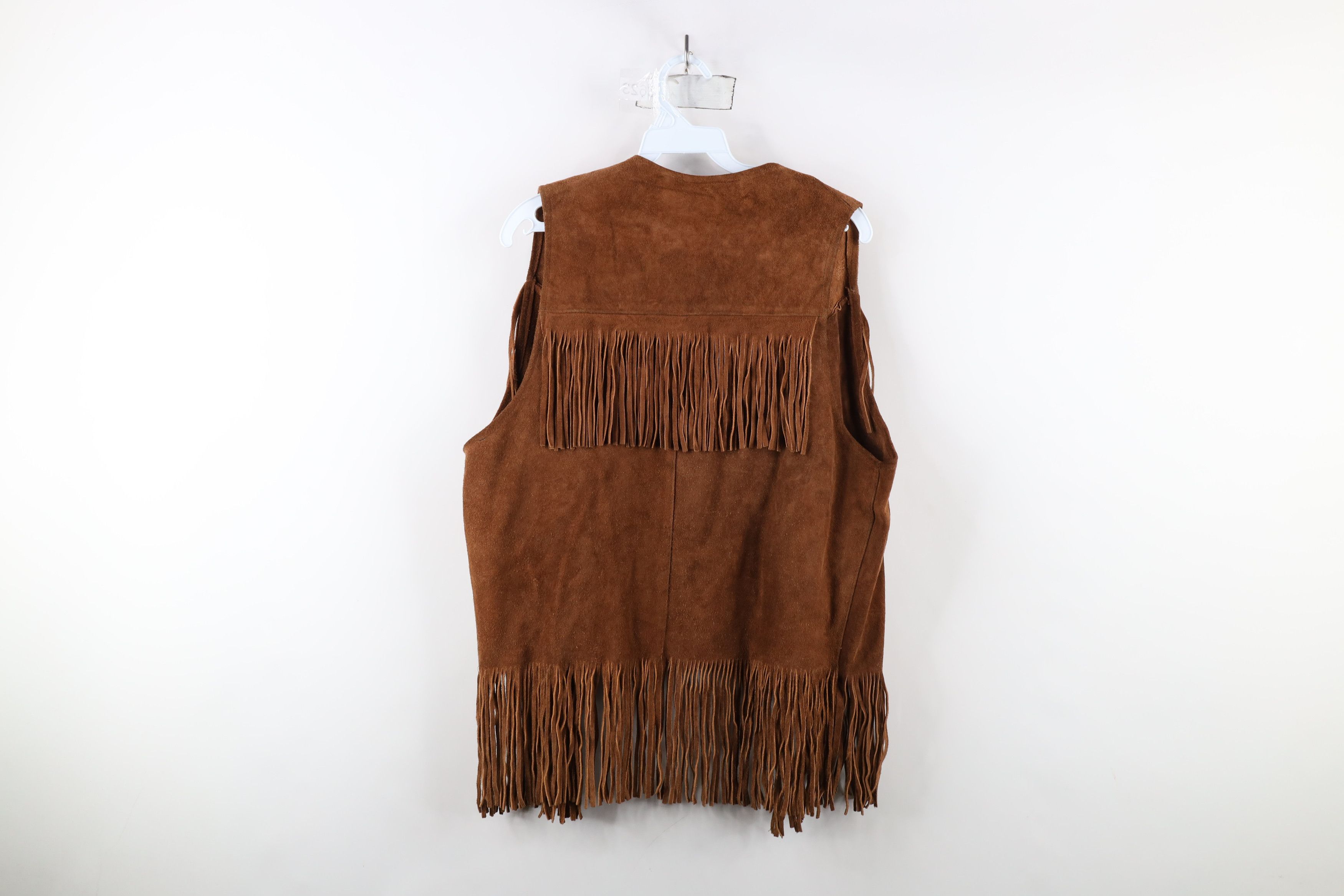Vintage Vintage 60s 70s Streetwear Leather Western Open Vest USA Size US M / EU 48-50 / 2 - 8 Thumbnail