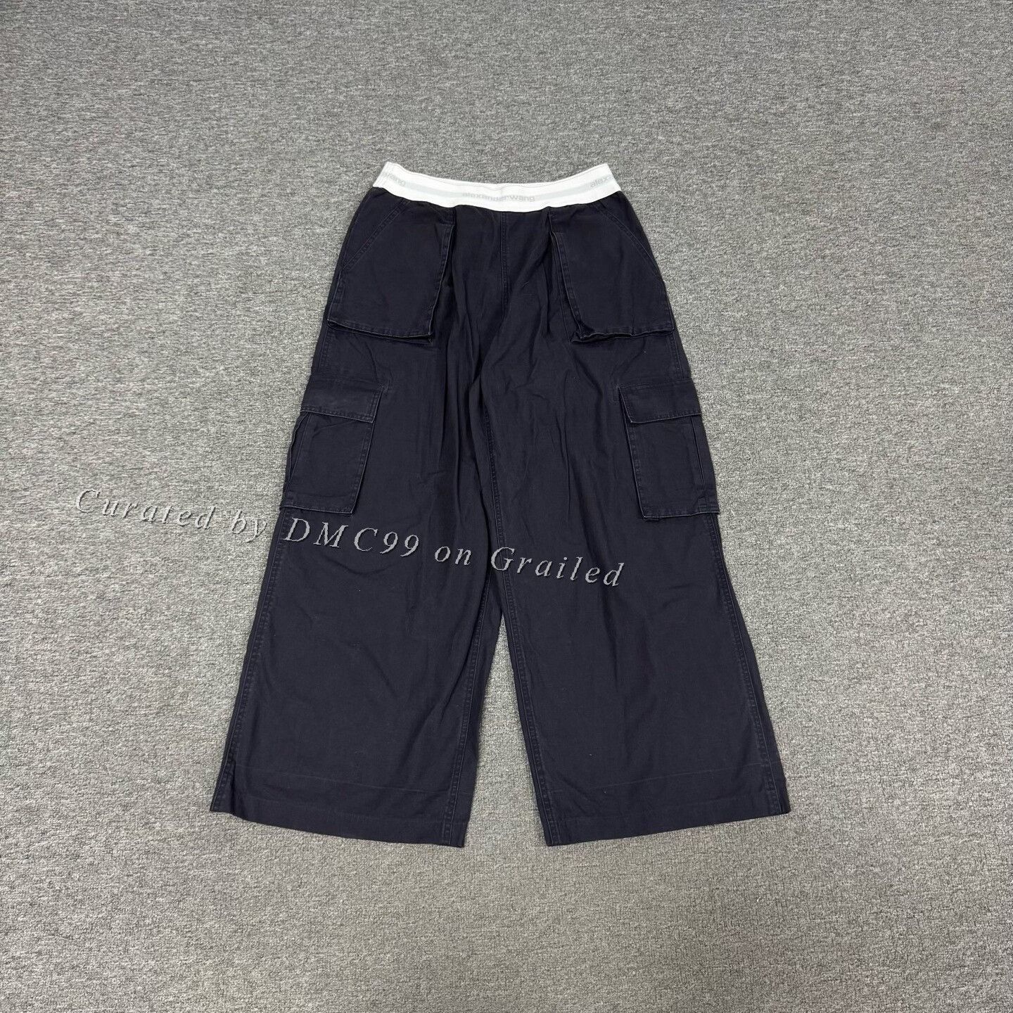 Alexander Wang Alexander Wang Black Wide-Leg Cargo Pants Size 22" - 1 Thumbnail