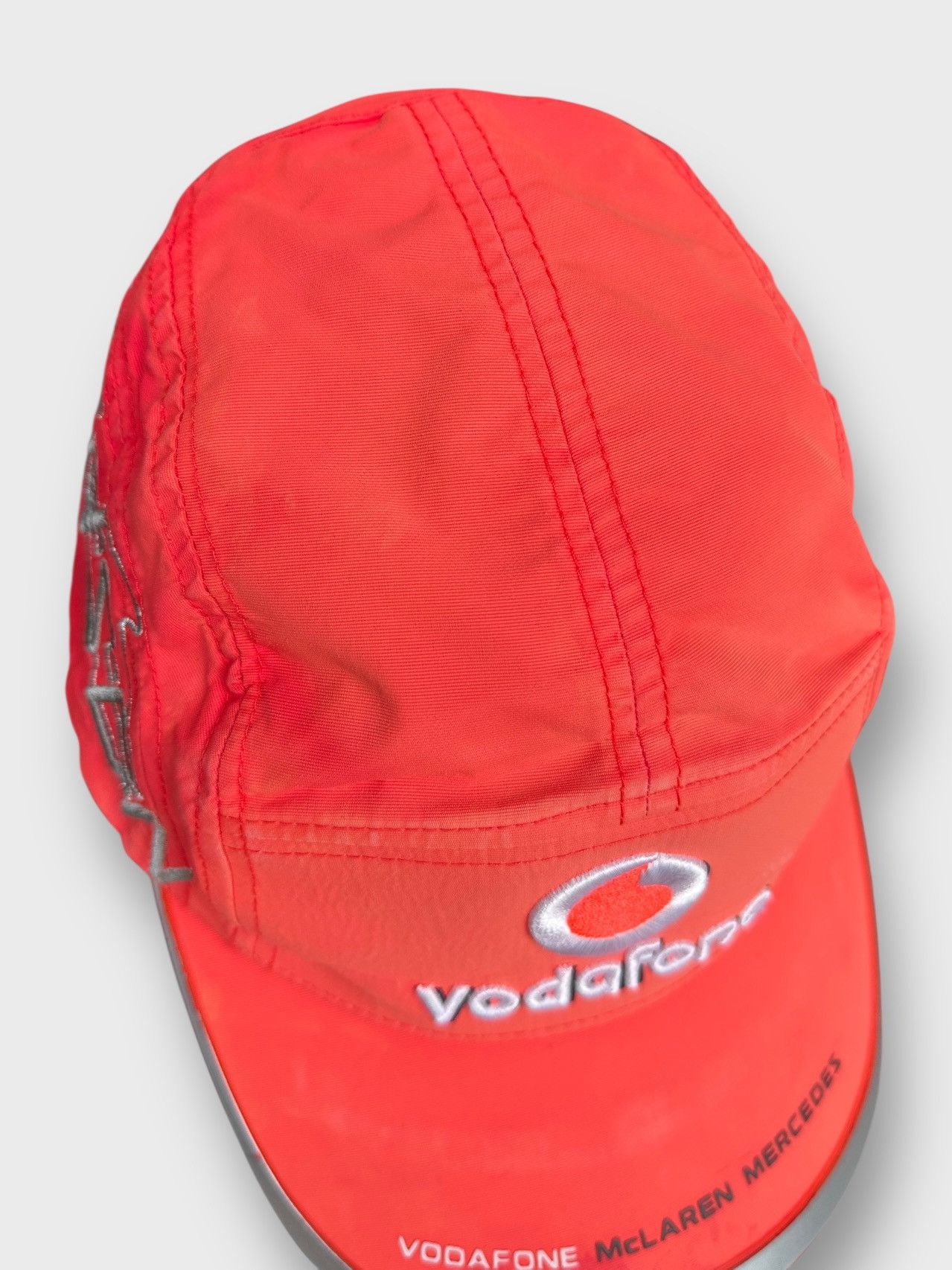 Malcolm McLaren Vintage Vodafone McLaren Mercedes Jenson Racing Nylon Cap Size ONE SIZE - 8 Thumbnail