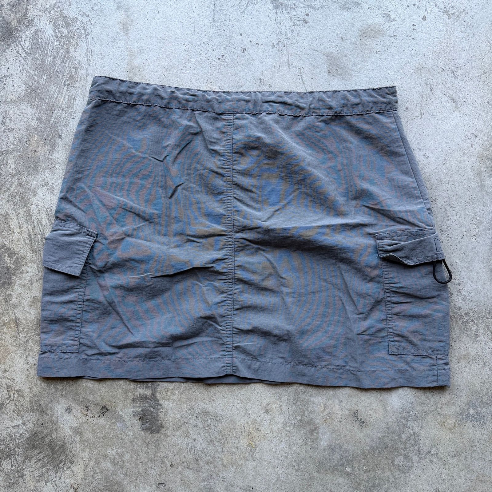 Anchor Blue Vintage 90s Anchor Blue Gray Cargo Utility Mini Skirt 13 Size 34" / US 12 / IT 48 - 4 Thumbnail