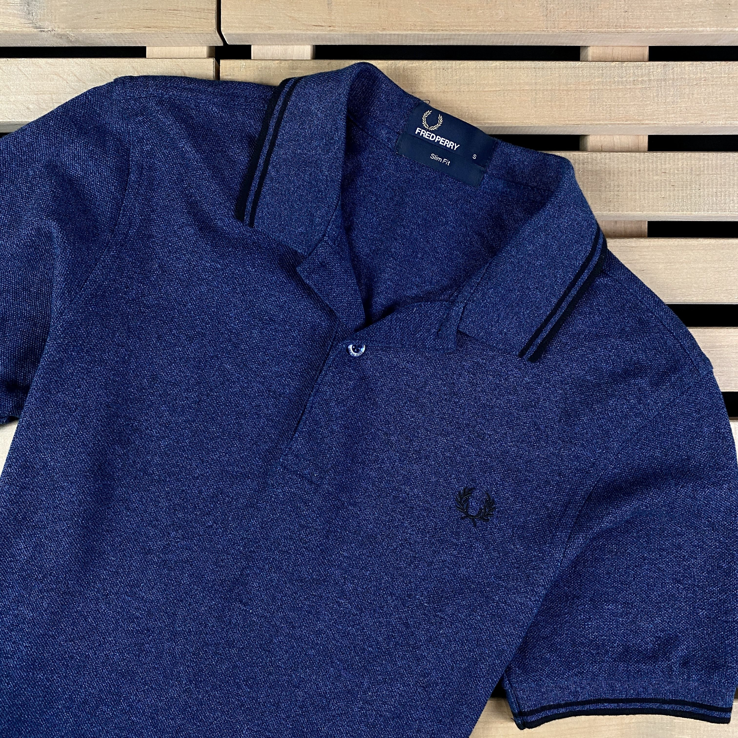 Fred Perry Men’s Polo T-Shirt Fred Perry Size S Blue Size US S / EU 44-46 / 1 - 2 Thumbnail