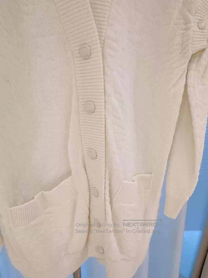 Fendi Fendi White Terry Cloth Embossed Logo Oversized Jacket Size XXS / US 00 / IT 34 - 5 Thumbnail