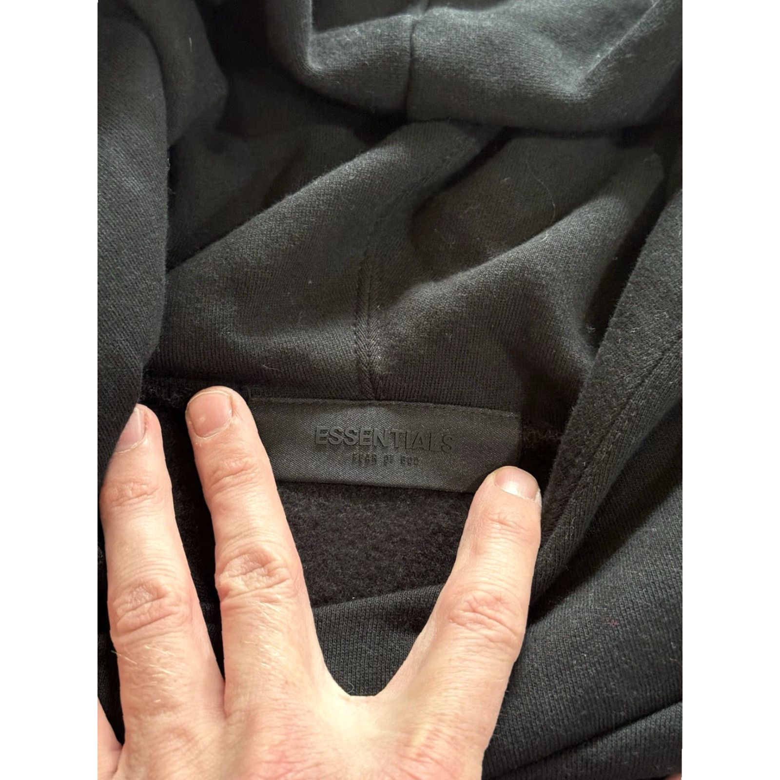 Essentials Fear of God Essentials Hoodie Jet Black Size M (Medium) Men Pullover Hoodie NWT Pockets Hooded Oversized Cotton Polyester Modern Designer Size US M / EU 48-50 / 2 - 5 Thumbnail