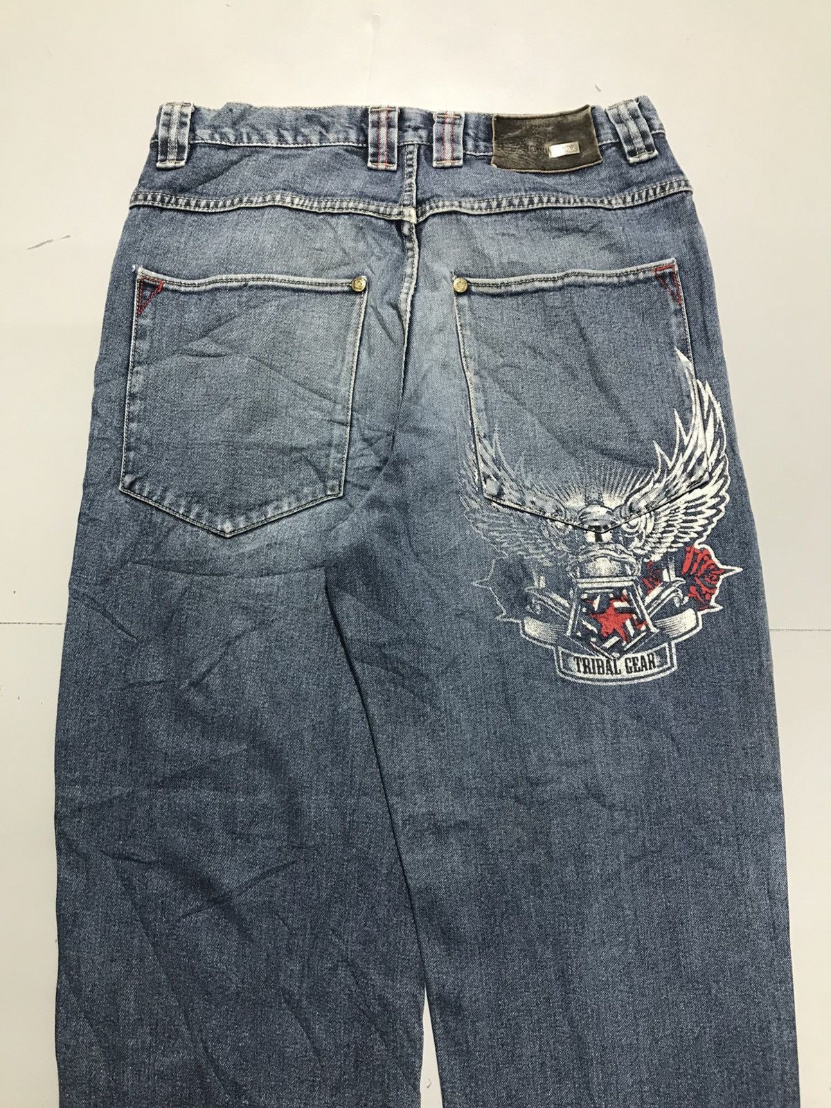 Tribal Streetwear Vintage tribal embroidered denim Size US 32 / EU 48 - 12 Thumbnail
