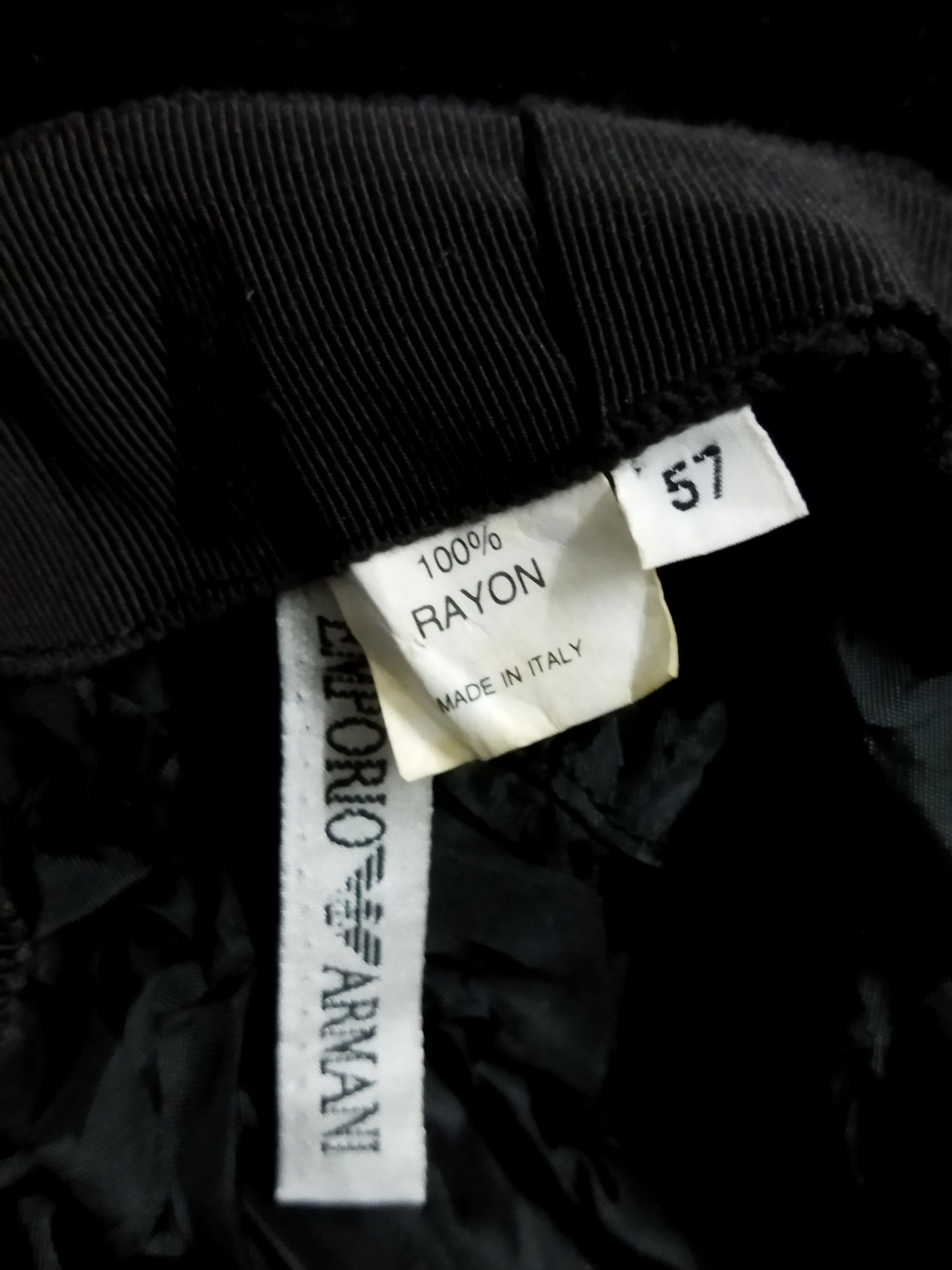 Emporio Armani Emporio Armani Velvet Hat Size ONE SIZE - 2 Thumbnail