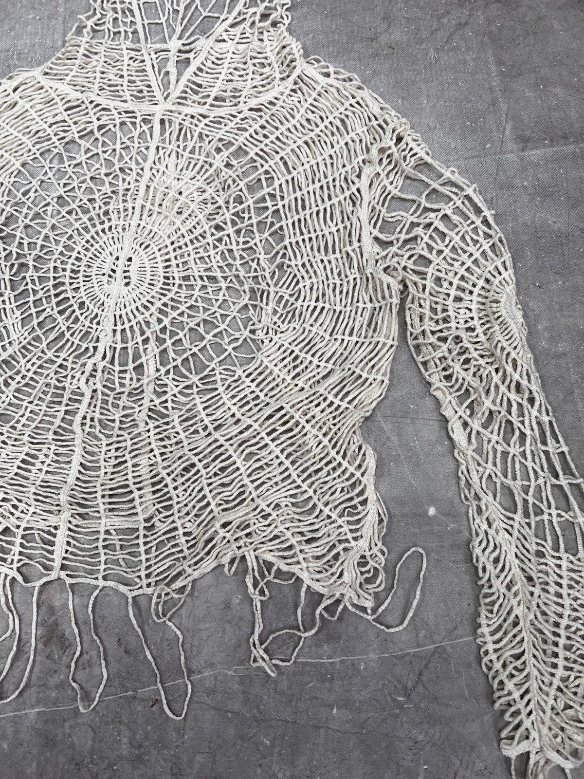 Japanese Brand Spider mesh top hoodie Jean Paul Gaultier style Size US L / EU 52-54 / 3 - 10 Thumbnail