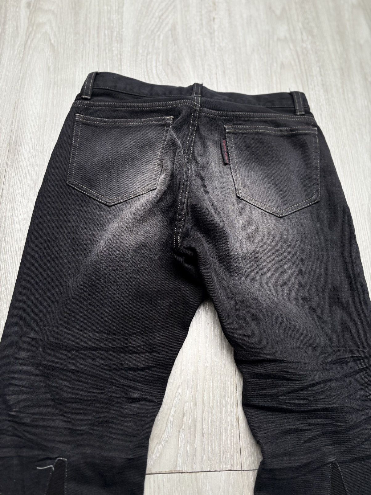 Japanese Brand CUSTOM CULTURE lace up flare jeans Size US 27 - 5 Thumbnail