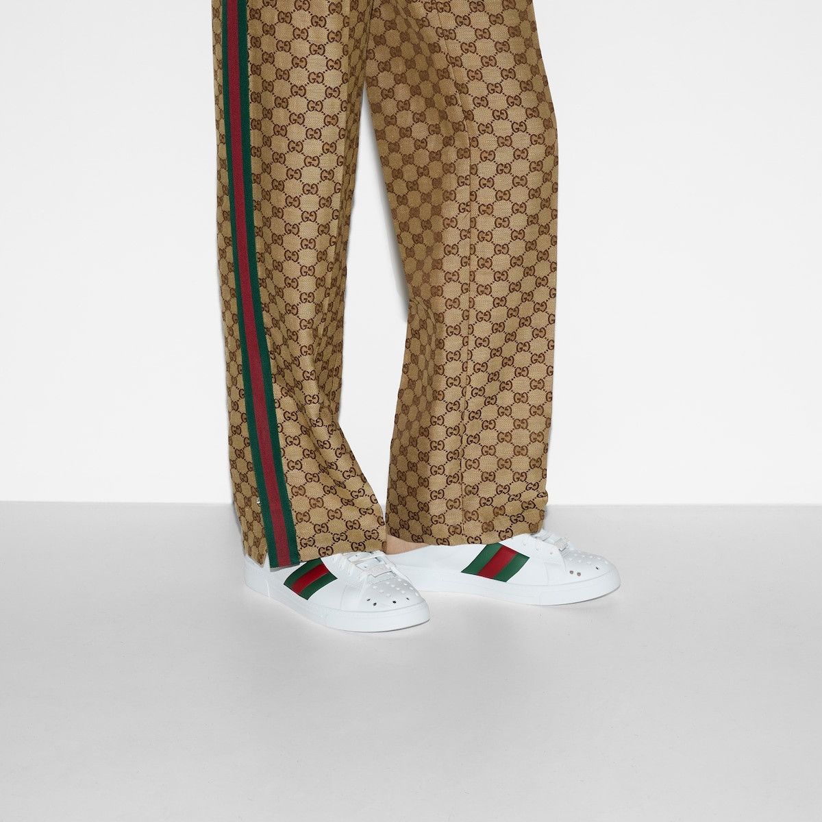 Gucci o1s1wg110125 Ace Mules With Web in Multicolor Size US 8.5 / EU 41-42 - 3 Thumbnail