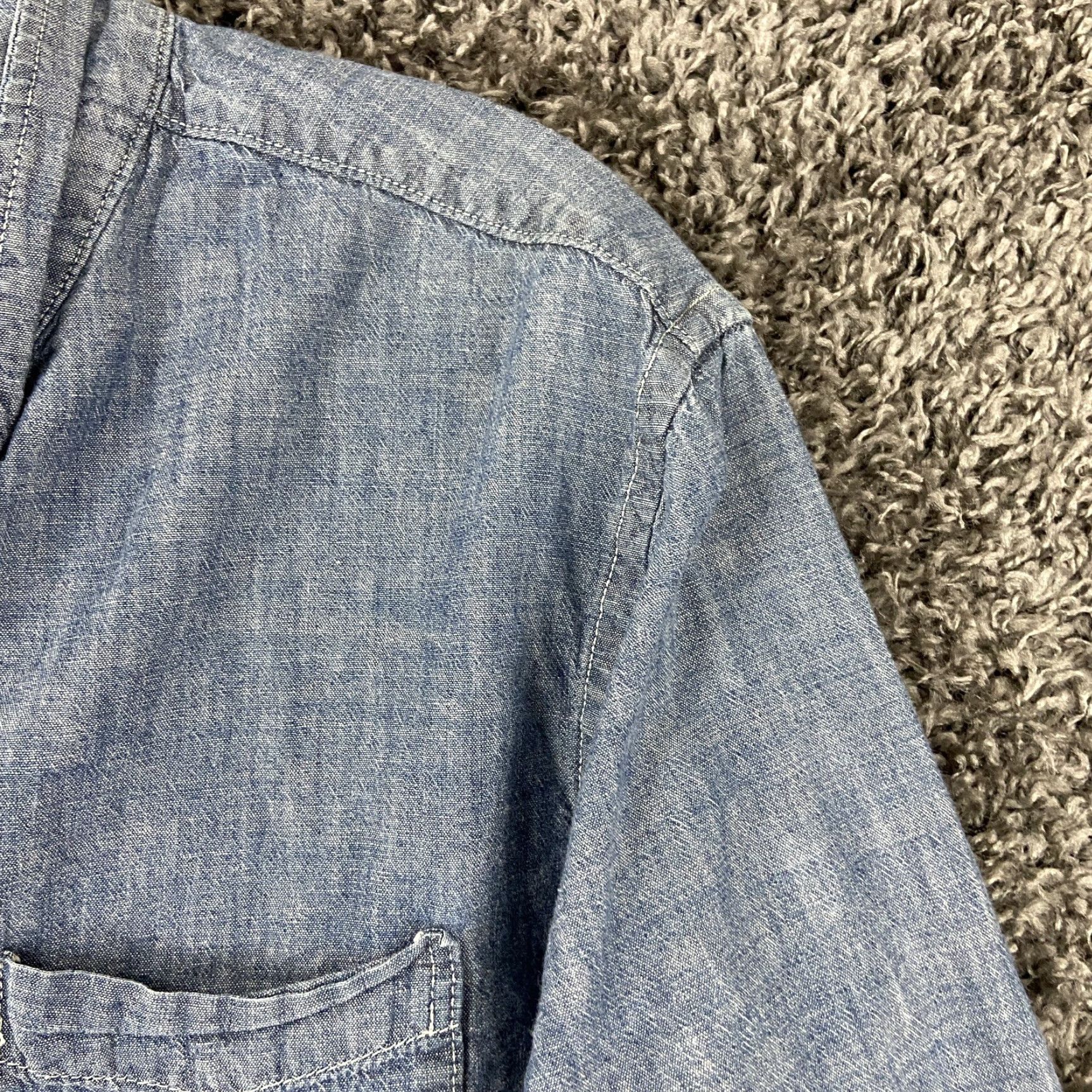 American Eagle Outfitters AMERICAN EAGLE OUTFITTERS Classic Fit Button-Up Shirt Men’s L Blue Long Sleeve Multicolor Size US L / EU 52-54 / 3 - 4 Thumbnail