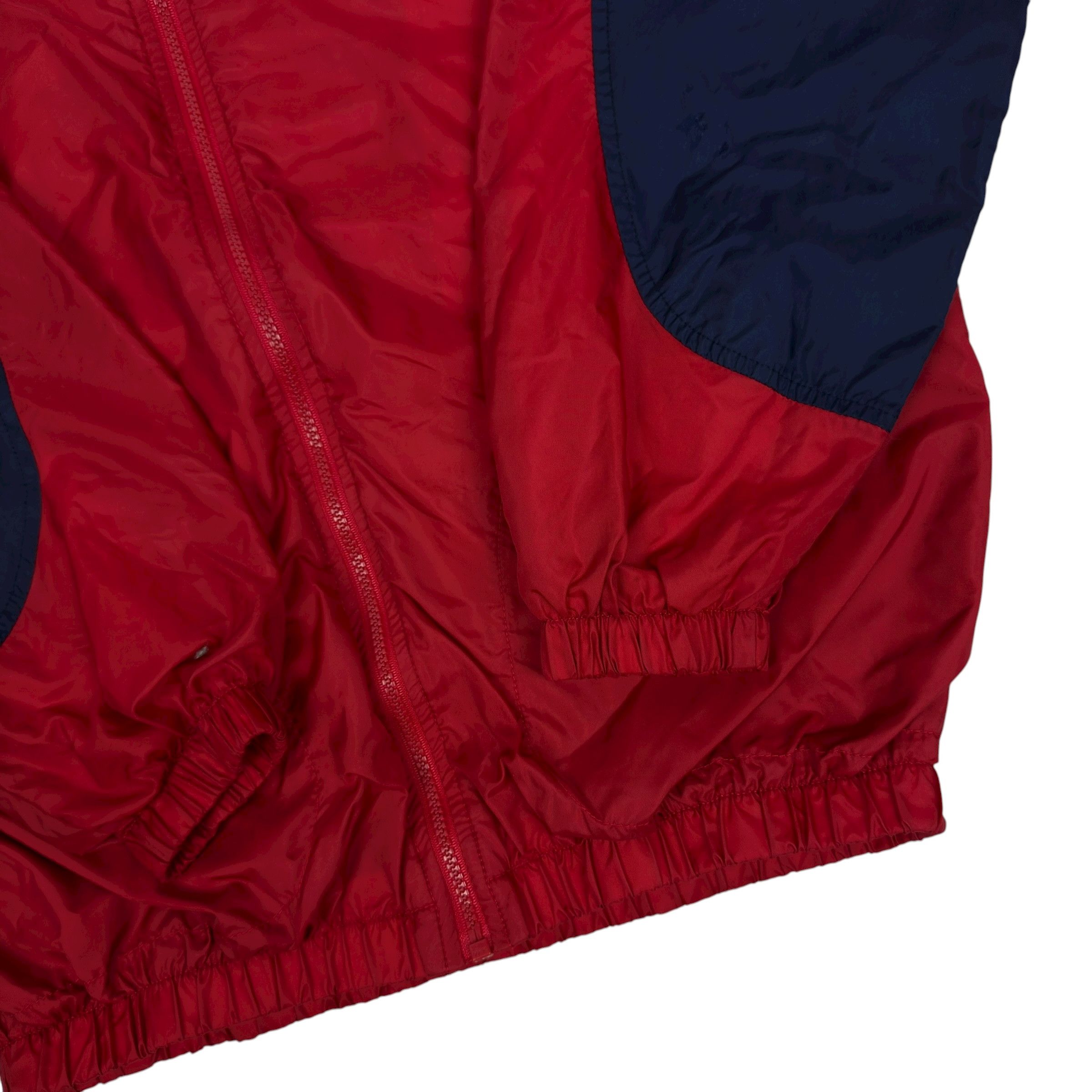 Nike Nike Women's Red Blue Full Zip Windbreaker Jacket L (14-16) Size L / US 10 / IT 46 - 10 Thumbnail