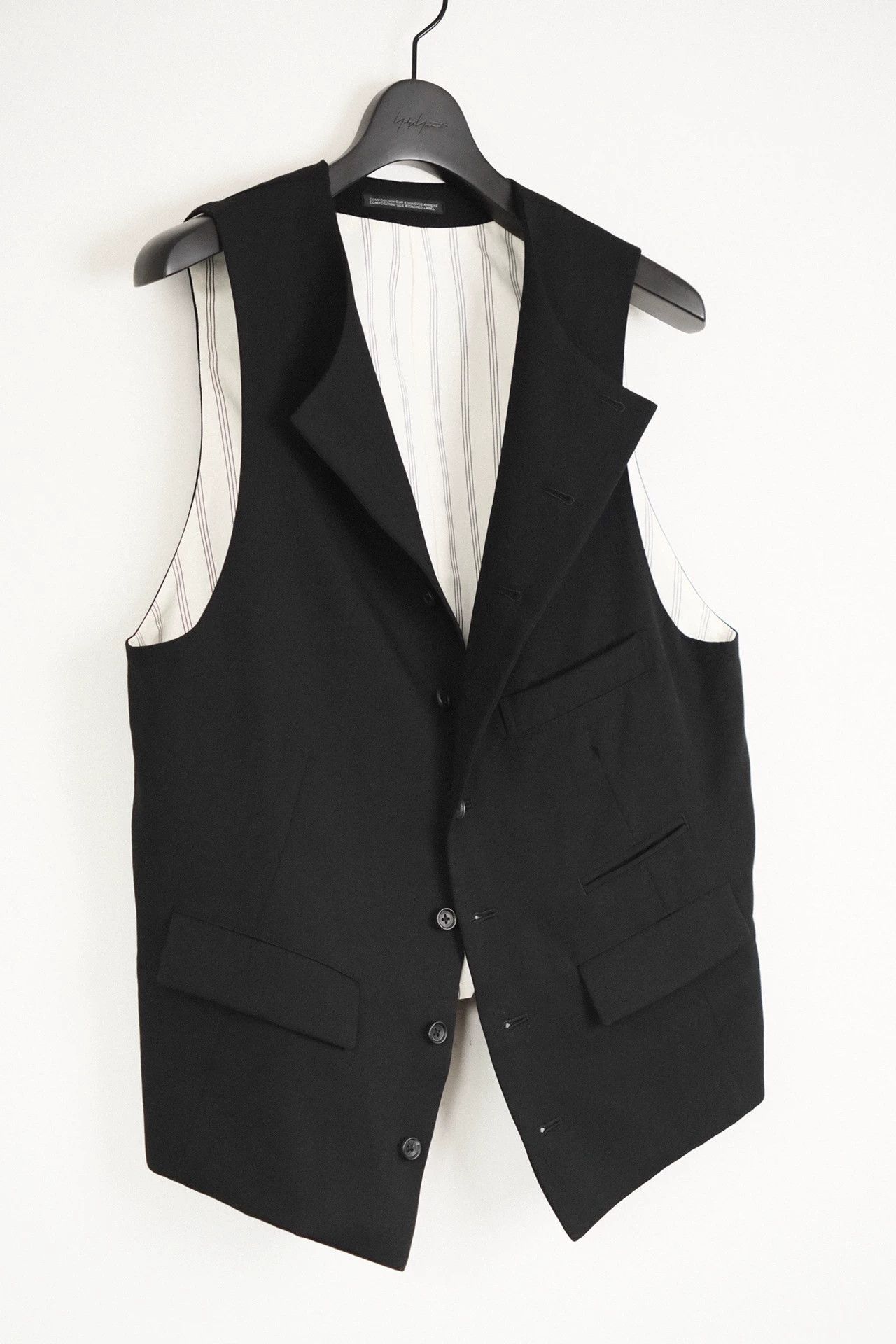 Yohji Yamamoto Yohji Yamamoto 23AW VTG Chinese Collarless Vest Size US M / EU 48-50 / 2 - 3 Thumbnail