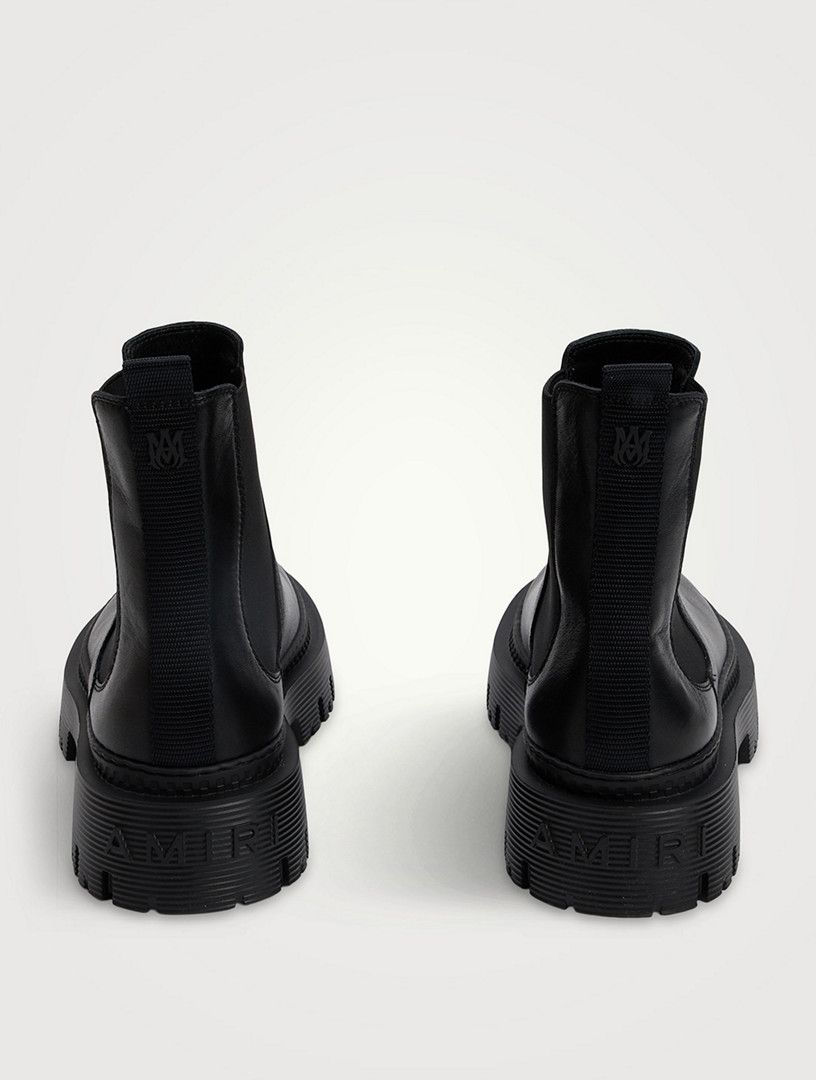 Amiri o1s1wg110126 Leather Jumbo Chelsea Boots in Black Size US 12 / EU 45 - 3 Thumbnail