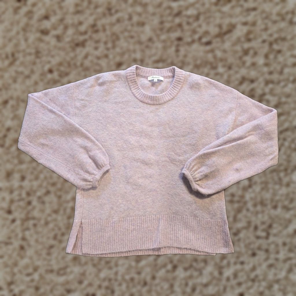 Madewell Madewell Sweater Womens Size XXS Pink Alpaca Wool Round Neck Oversized Casual Pullover Knit Long Sleeve Winter Fashion Womens Size S / US 4 / IT 40 - 1 Thumbnail