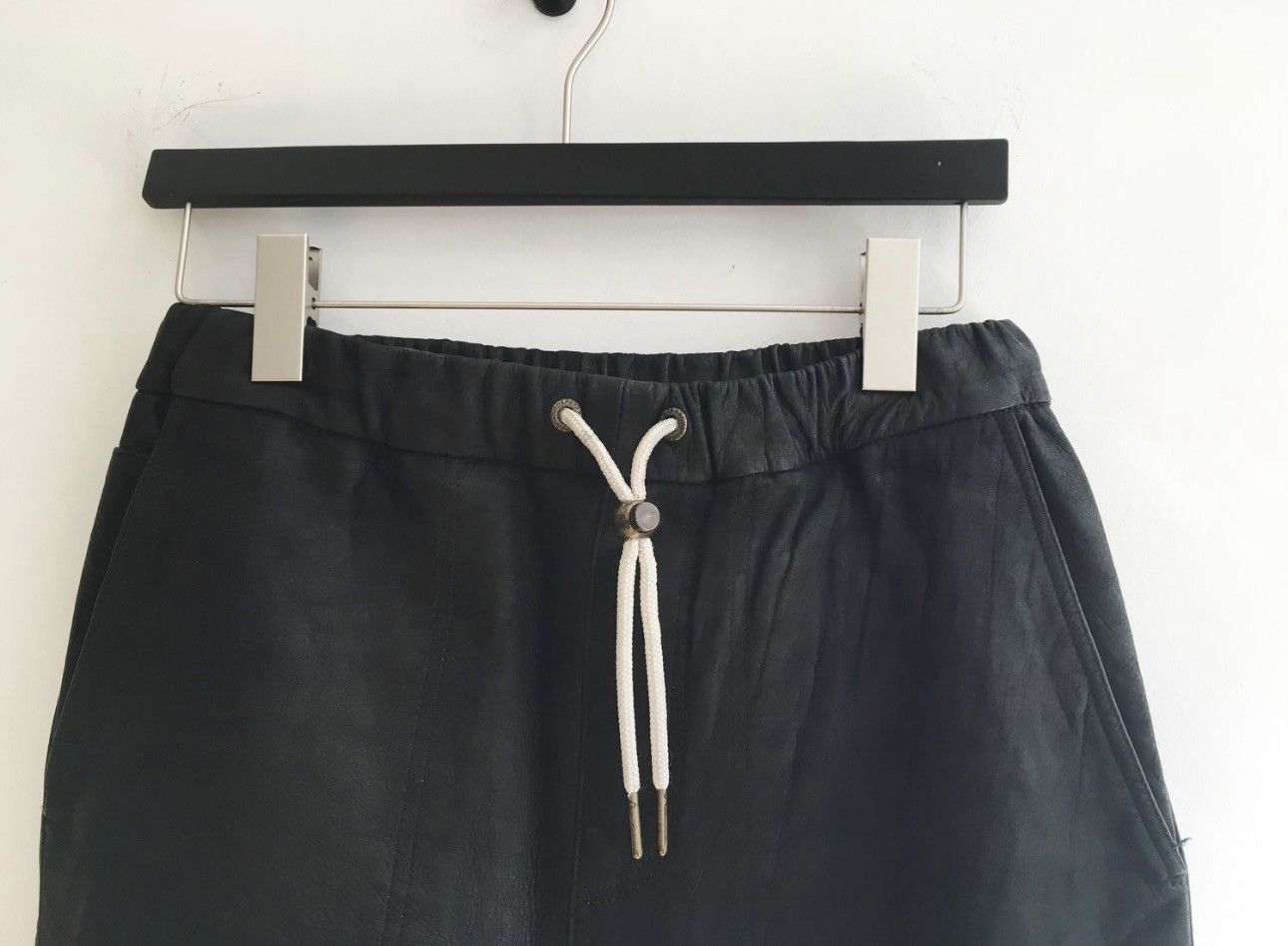 Zanerobe Sureshot Leather Joggers | Black | 32 Size US 32 / EU 48 - 2 Thumbnail