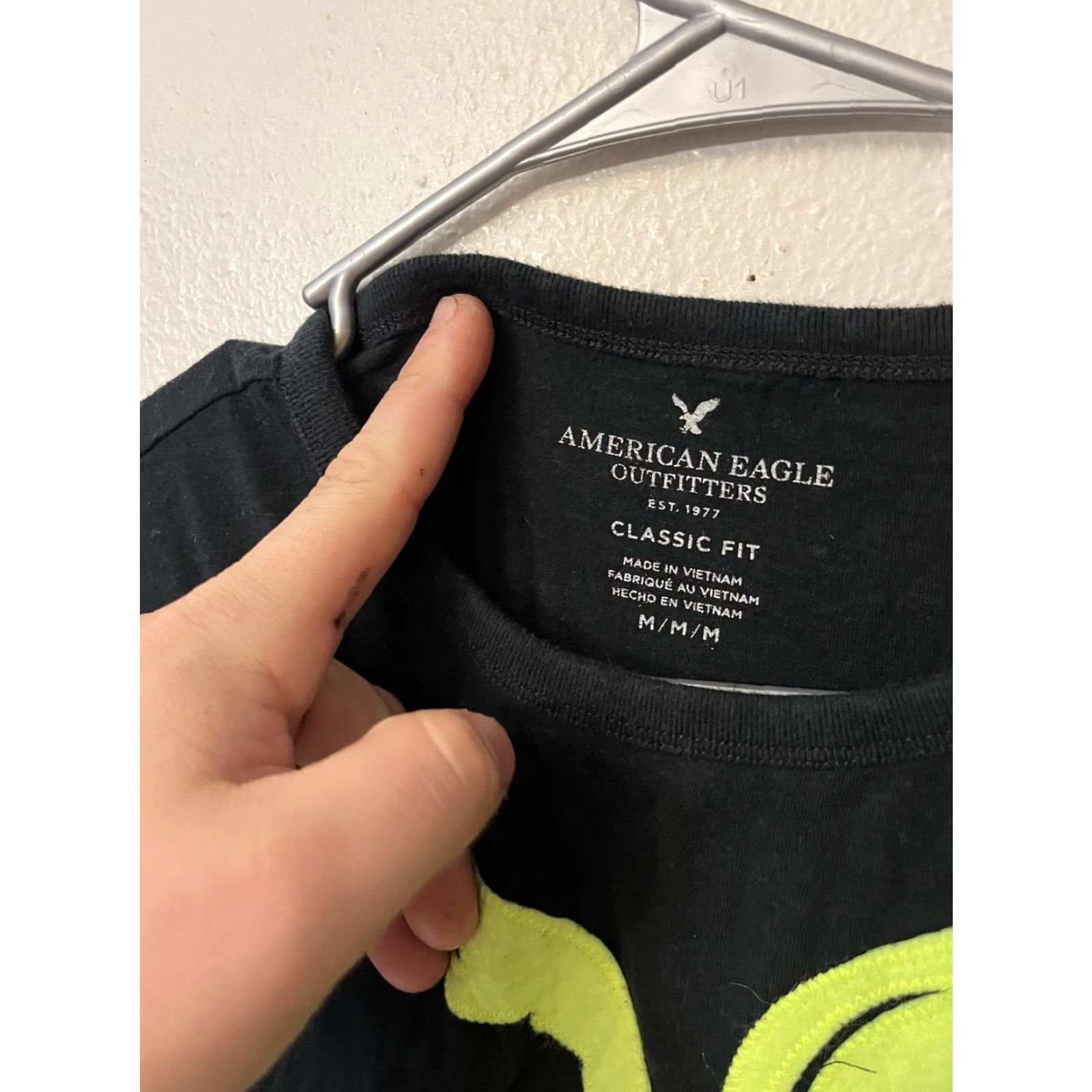 American Eagle Outfitters AMERICAN EAGLE Men’s Black Graphic Super Soft T Shirt Classic Fit Medium Shirt Boys Girls Mens Womens Size US M / EU 48-50 / 2 - 3 Thumbnail
