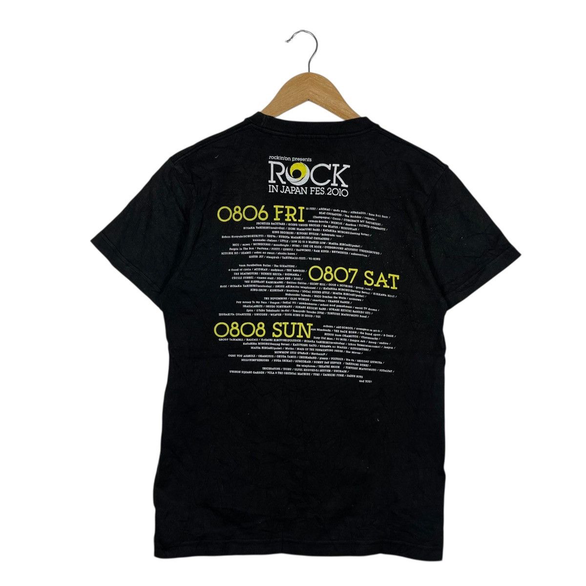 Vintage Rock In Japan Fes 2010 Band Festival Graphic Tee Black Mediu Size US M / EU 48-50 / 2 - 4 Thumbnail
