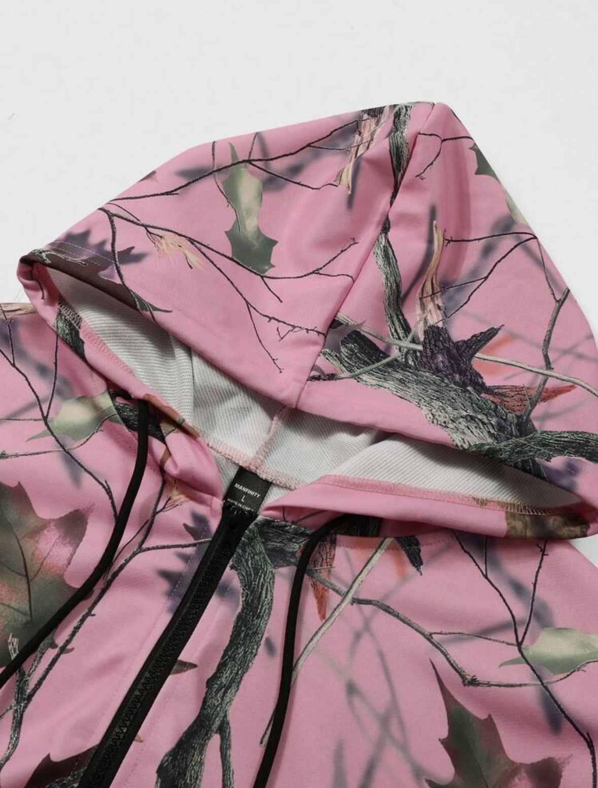 Other Pink forest camouflage oversize hooded zip-up sweatshirt Size US M / EU 48-50 / 2 - 8 Thumbnail