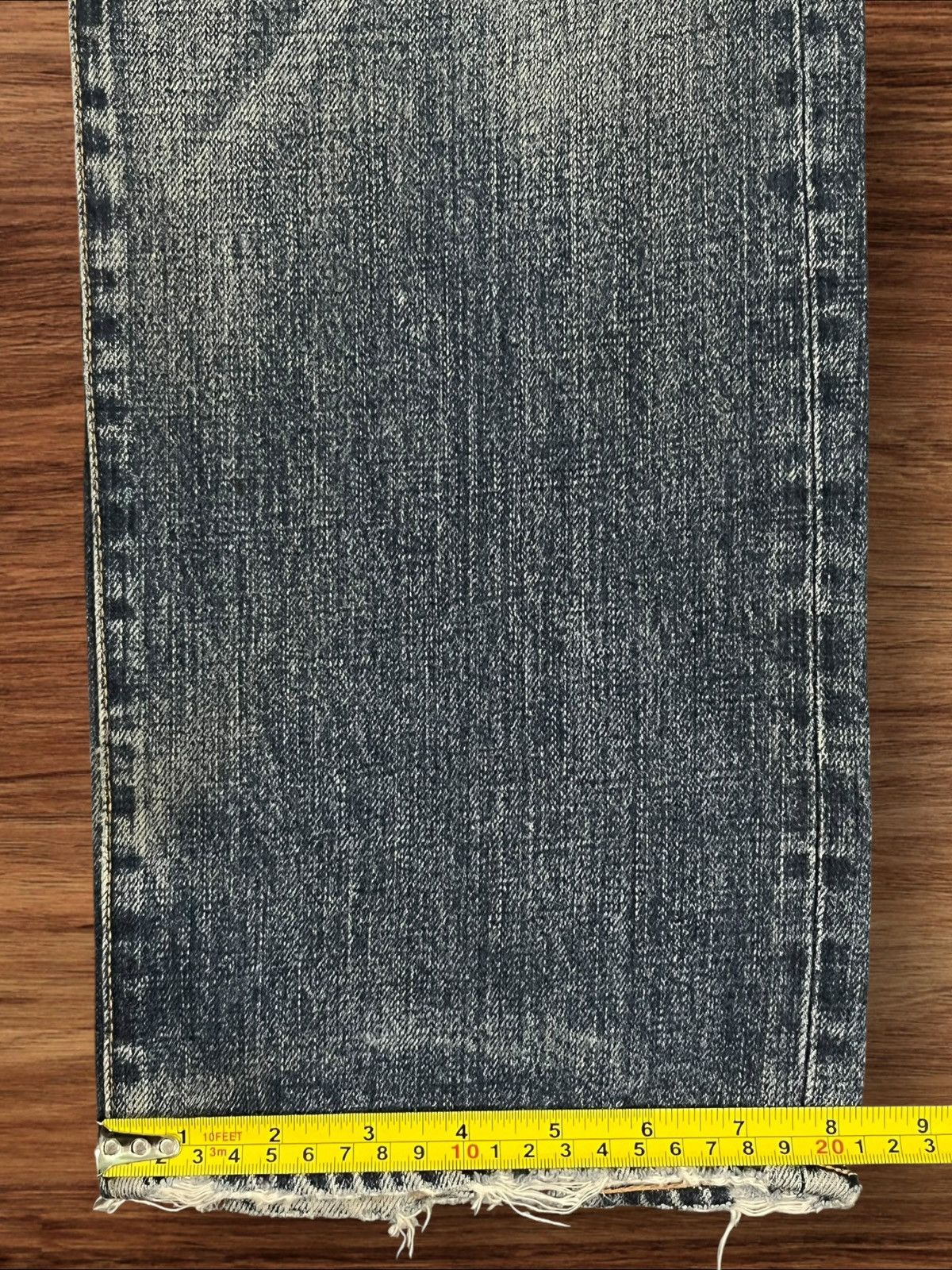 Eternal Vintage Eternal 811 Intense Whiskering Faded Frayed Hem Jean Size US 34 / EU 50 - 18 Thumbnail