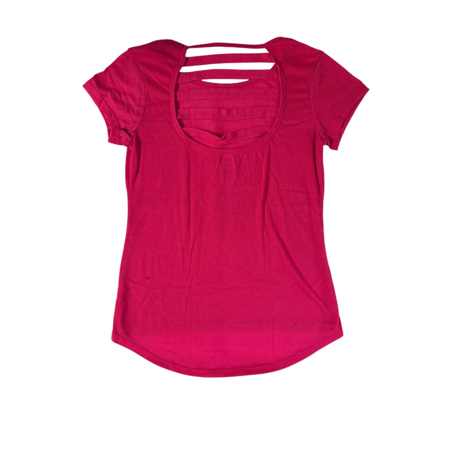 Athletic Works Athletic Works Hot Pink Open Back Workout Top Small 4/6 Size S / US 4 / IT 40 - 3 Thumbnail