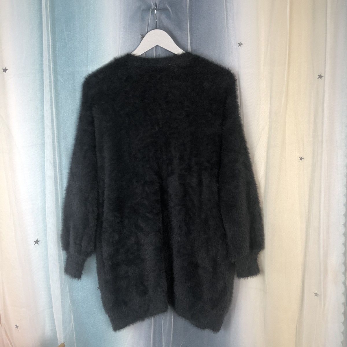 Aran Isles Knitwear × GU × Japanese Brand GU Grey Shag Shaggy Fur Mohair Cardigan #899 Size M / US 6-8 / IT 42-44 - 9 Thumbnail