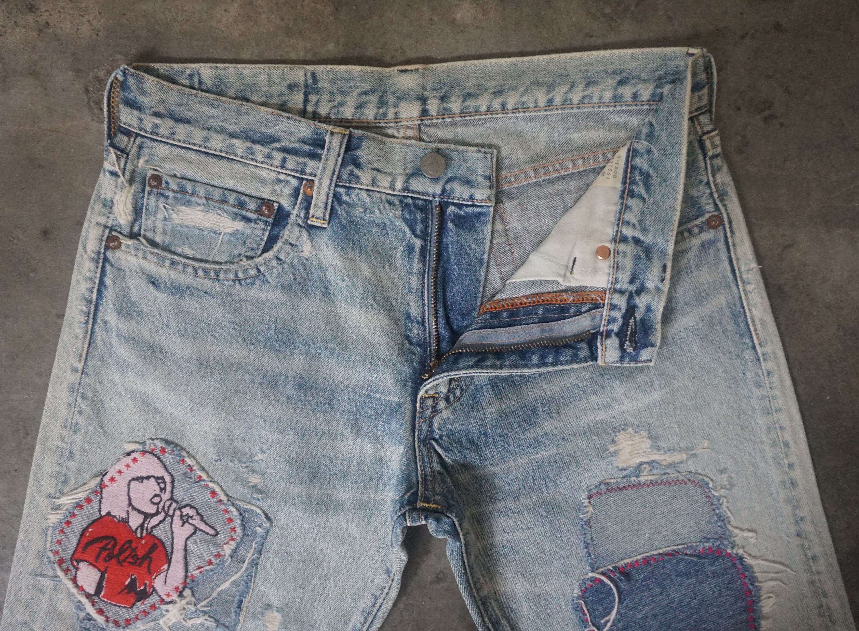 Japanese Brand RNA INC Slang Patchwork Jeans Size US 29 - 2 Thumbnail