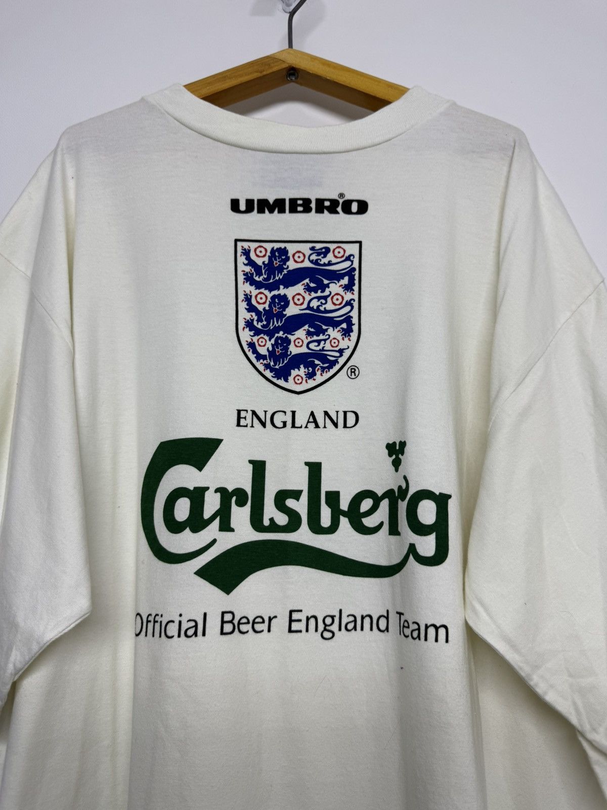Umbro Vintage 90s Umbro Carlsberg England Tee Size US XL / EU 56 / 4 - 2 Thumbnail