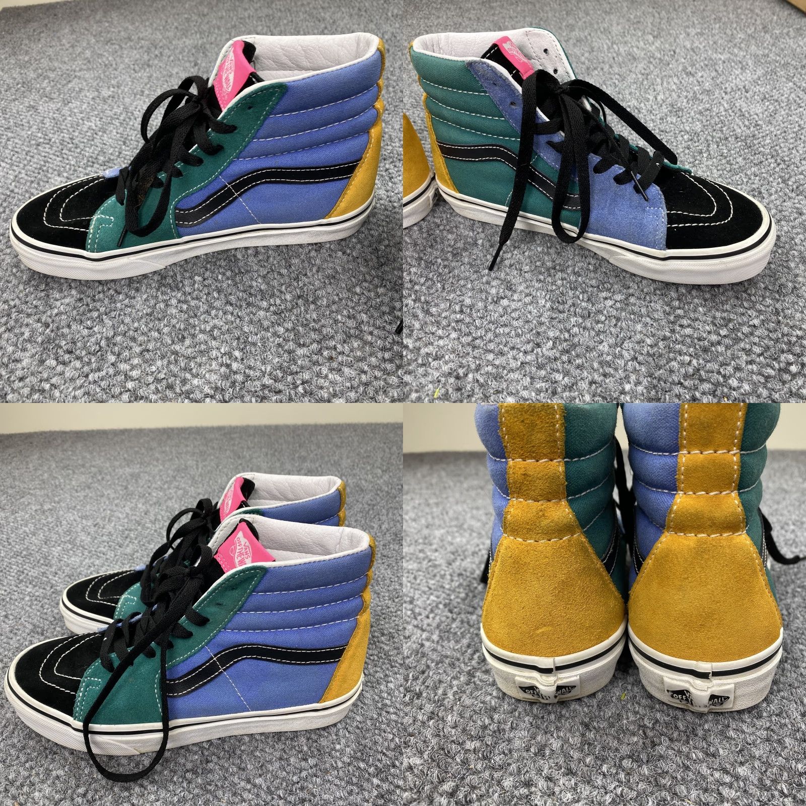Vans Vans Sk8-Hi Shoes Womens 7.5 Multicolor Suede Canvas High Top Sneakers Size M / US 6-8 / IT 42-44 - 8 Thumbnail