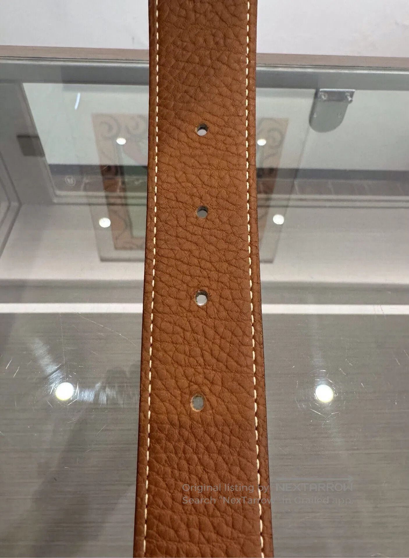 Hermes Hermes Black Brown H Buckle Gold Belt. Size ONE SIZE - 7 Thumbnail