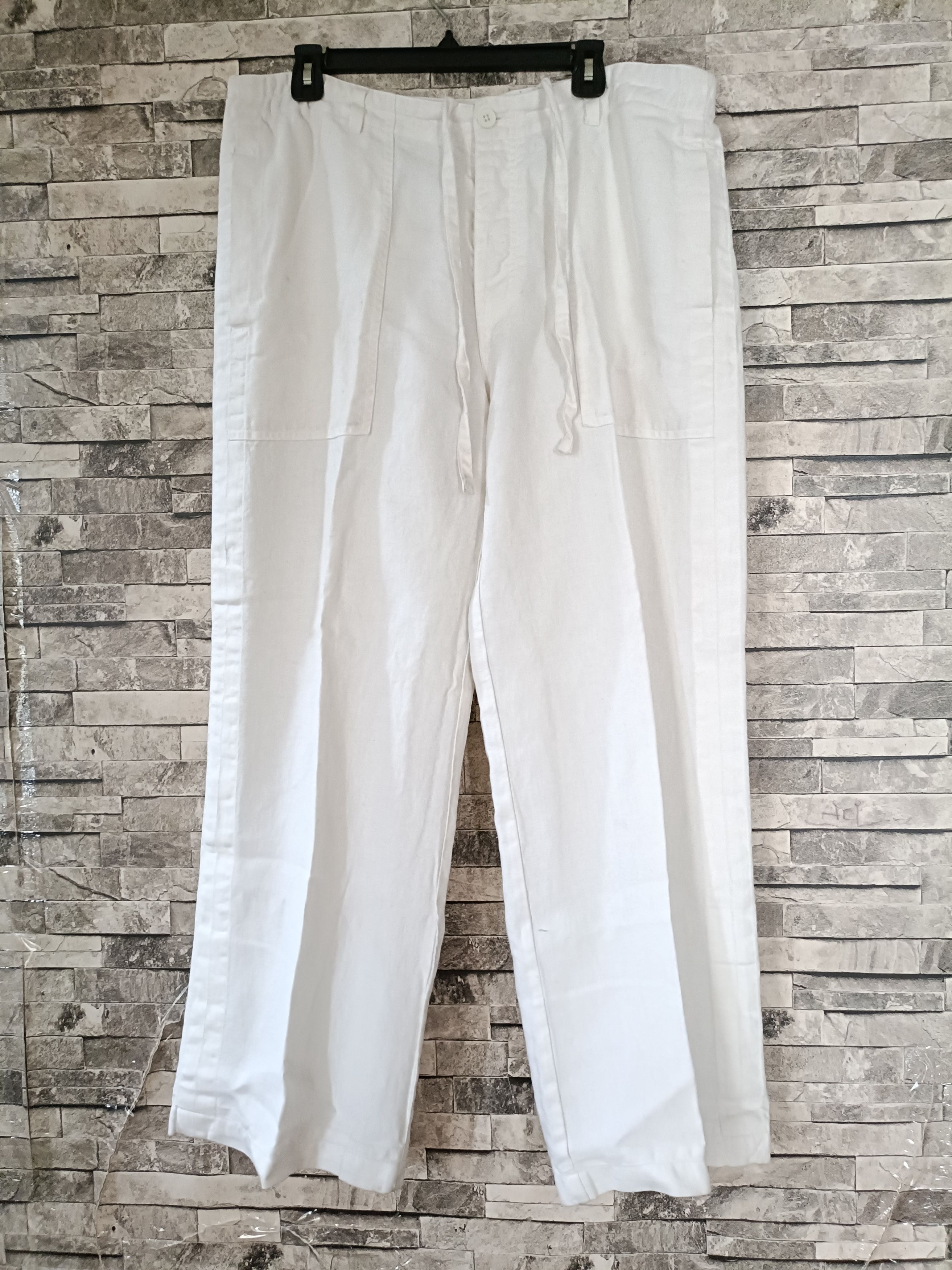 DKNY pure wide leg linen pants
