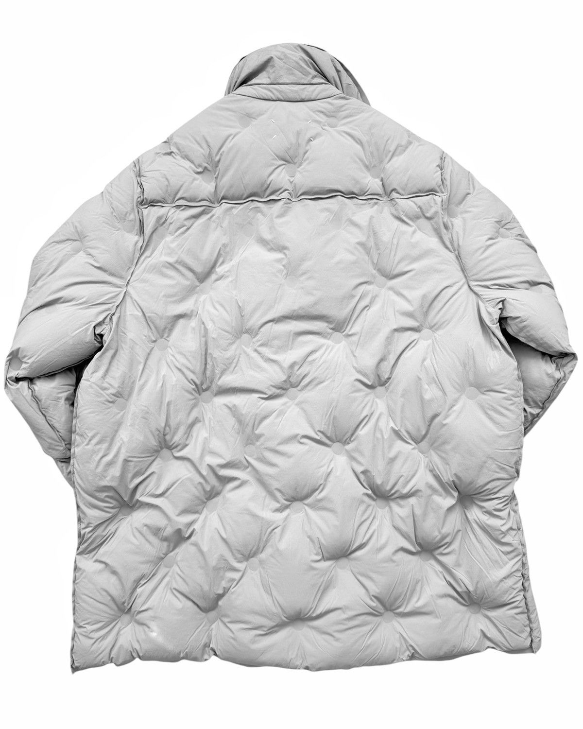 Maison Margiela GRAIL Grey Tufted Duvet Quilted Puffer Coat Size US M / EU 48-50 / 2 - 2 Thumbnail