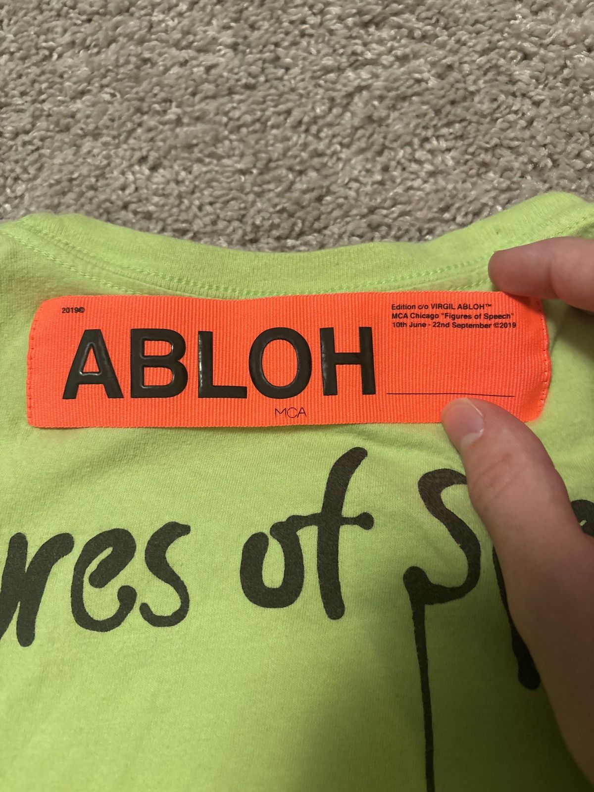 Off-White Off-White Virgil Abloh MCA Chicago “Figures of Speech” Tee Size US S / EU 44-46 / 1 - 5 Thumbnail