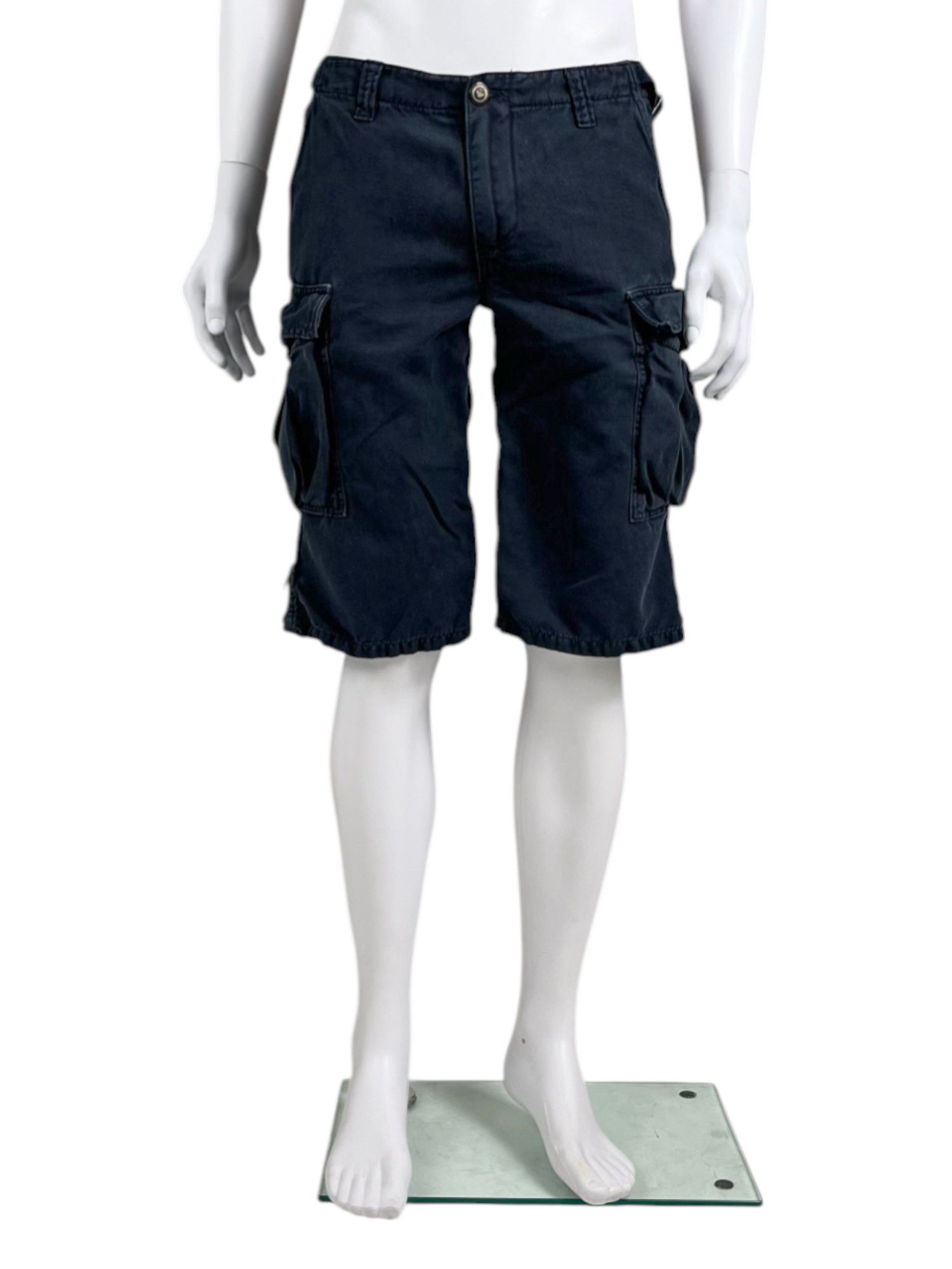 Emporio Armani 1990's Cargo Blue Shorts Size US 30 / EU 46 - 1 Thumbnail