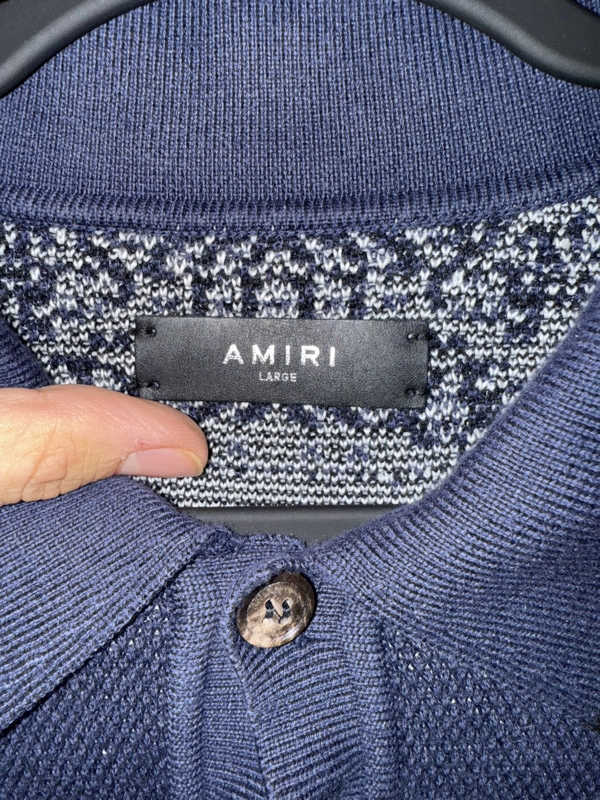 Amiri Amiri Blue Bandana Polo size Large Size US L / EU 52-54 / 3 - 3 Thumbnail