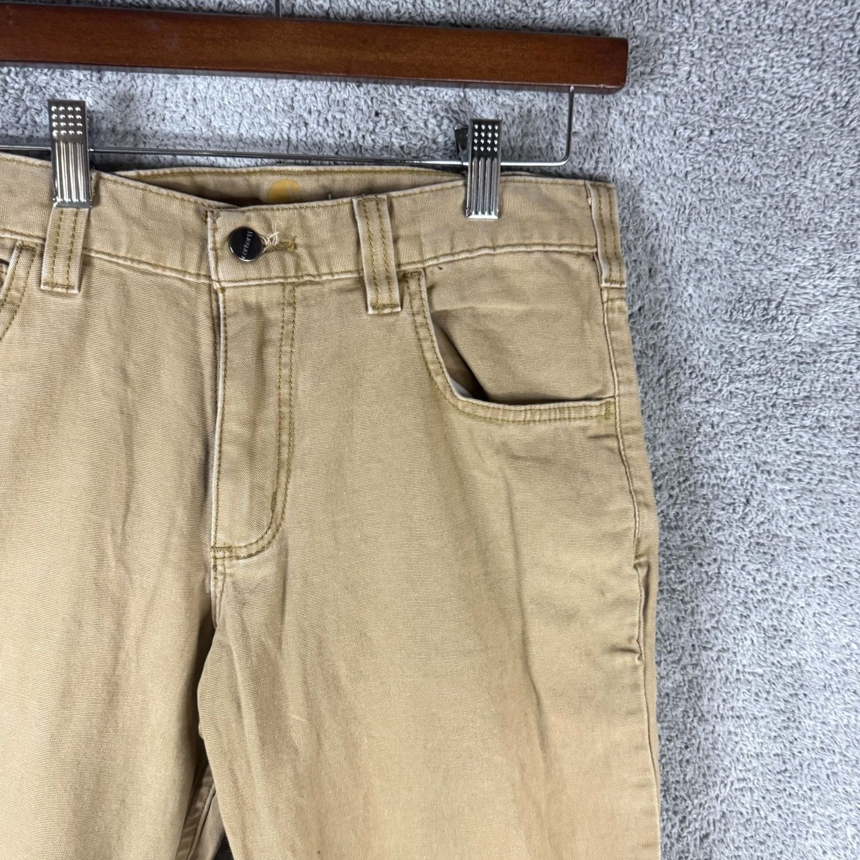 Carhartt VINTAGE Carhartt Carpenter Pants Mens 30x28 Brown Relaxed Canvas Glitter Cross Pants Baggy Workwear Casual 90s Mens Size US 30 / EU 46 - 3 Thumbnail