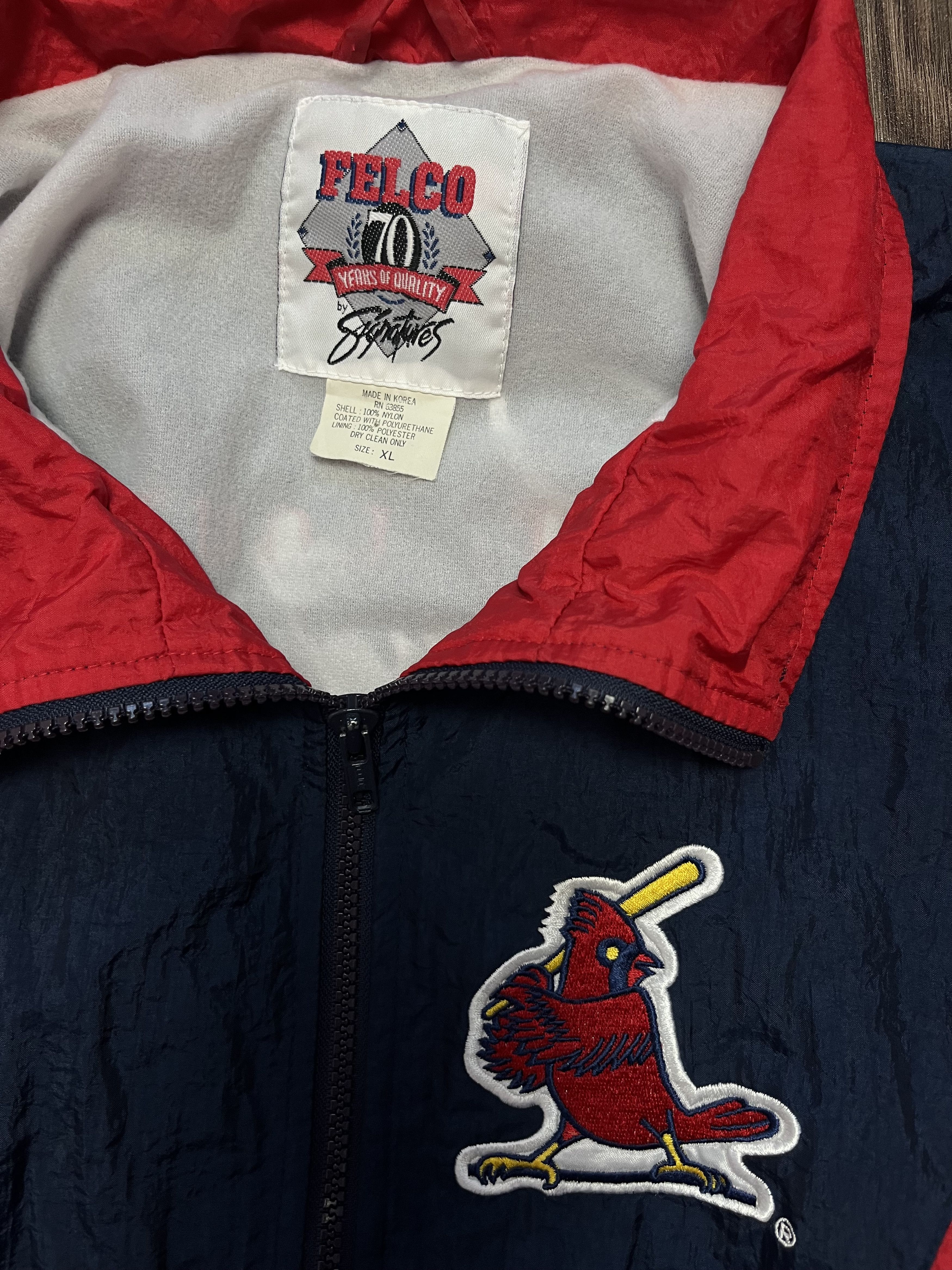 MLB × Vintage Vintage 90s St. Louis Cardinals Retro Jacket Made in Korea Size US XL / EU 56 / 4 - 5 Thumbnail
