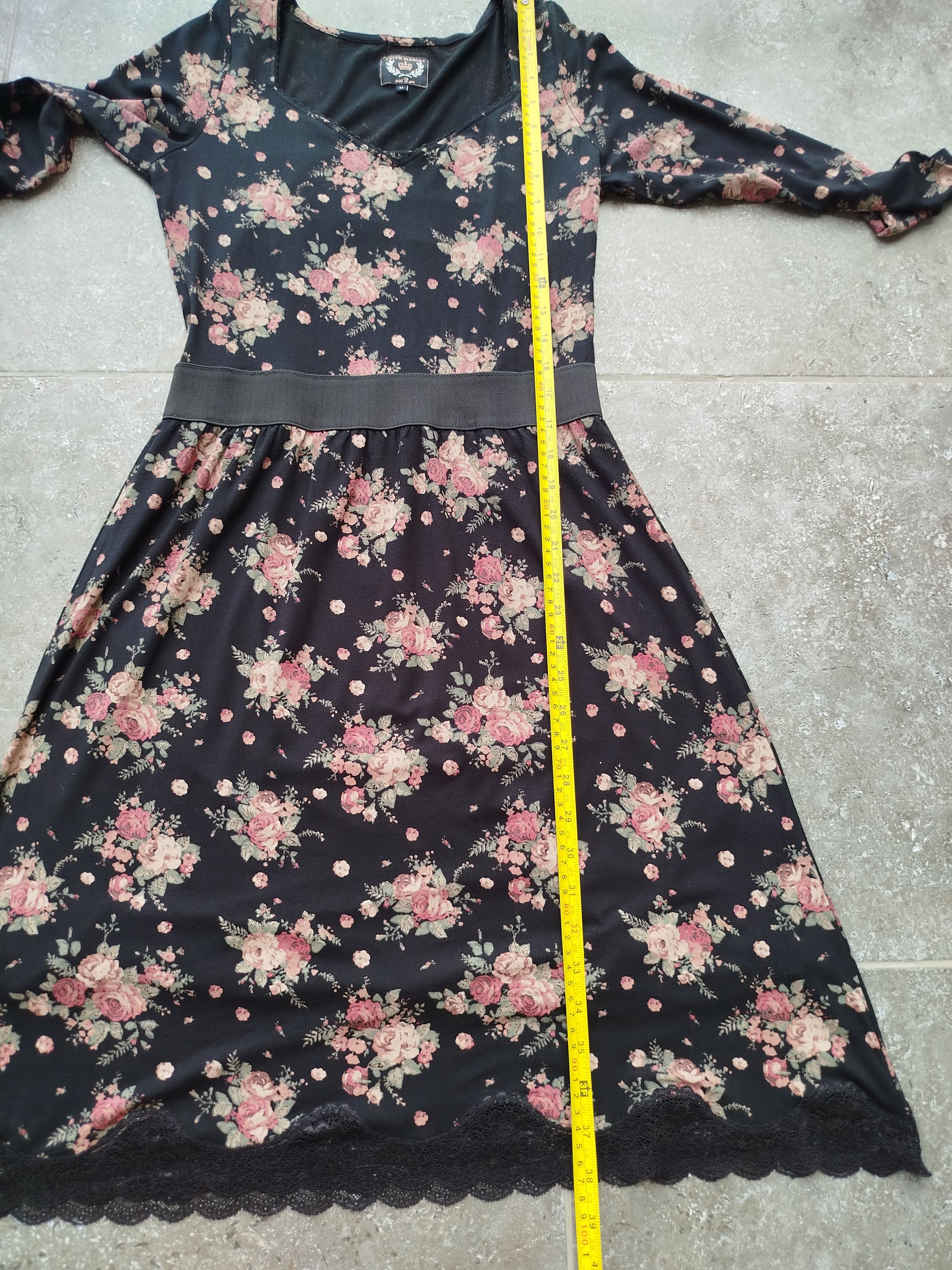 Hysteric Glamour VIVE MARIA Dress Midi Floral Coquette Lace Viscose Size M Size M / US 6-8 / IT 42-44 - 17 Thumbnail