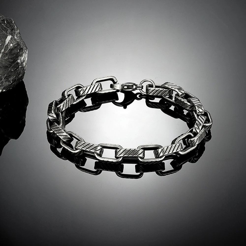 Other Punk Rock Cuban Link Chain Bracelet Bangles Gift For Him Size ONE SIZE - 3 Thumbnail
