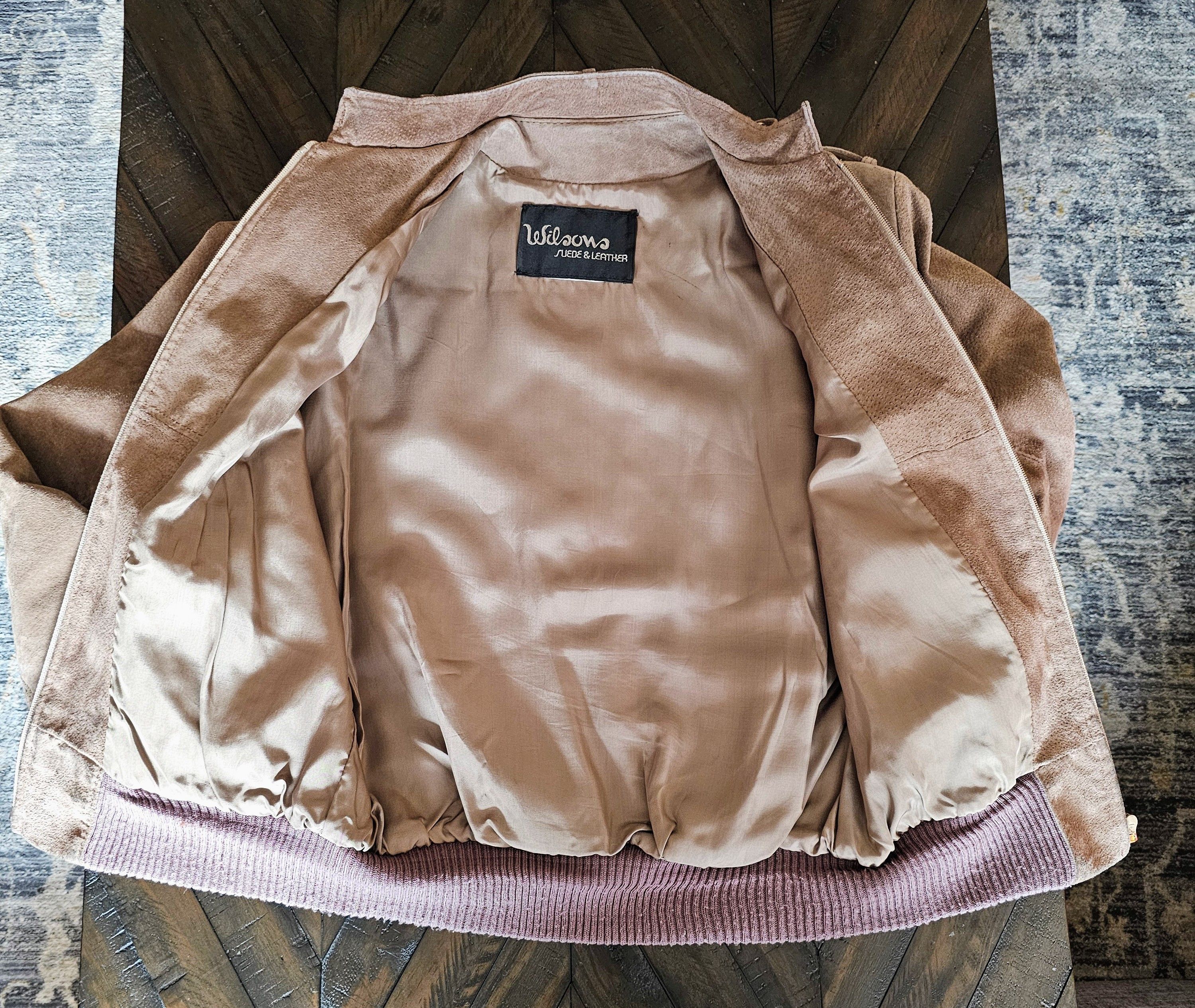 Wilsons Leather Wilsons Leather Vintage Suede bomber jacket EUC Size US S / EU 44-46 / 1 - 7 Thumbnail