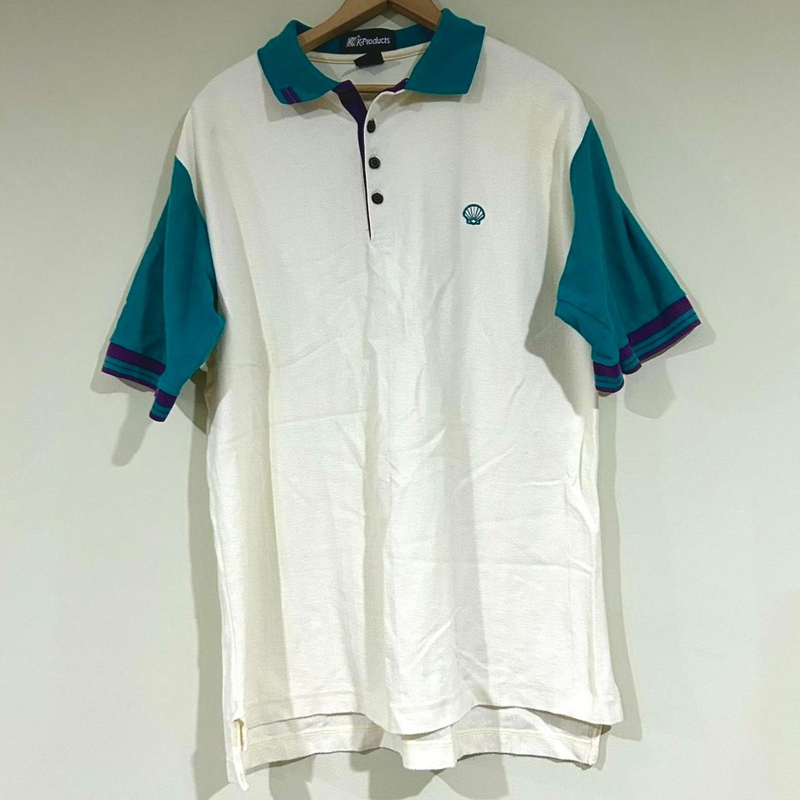 Other Vintage Shell Gas Station Polo Shirt Size US L / EU 52-54 / 3 - 1 Thumbnail