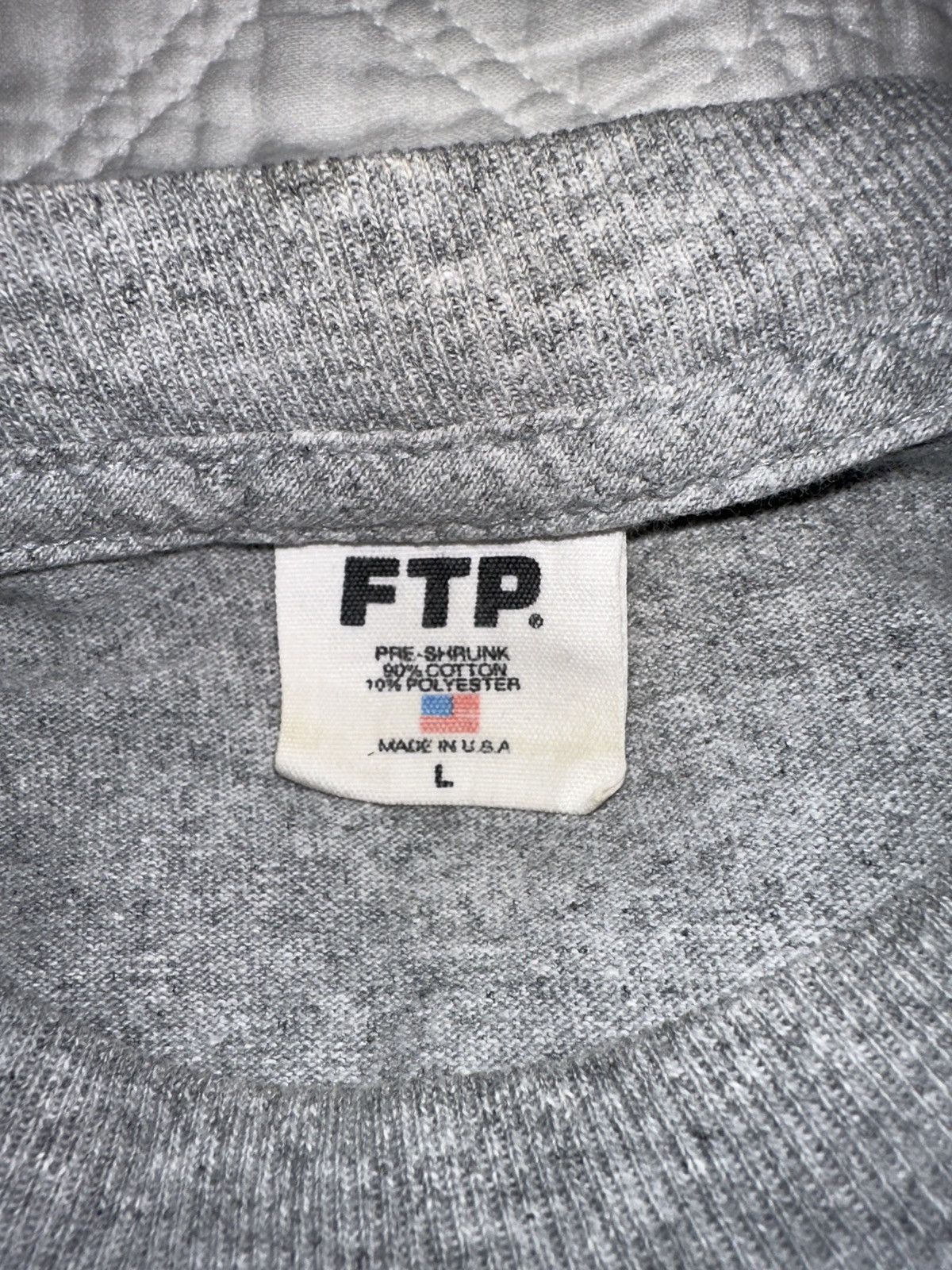 Fuck The Population FTP - Wu Tee (Heather Gray) Large - Released 2019 Size US L / EU 52-54 / 3 - 4 Thumbnail