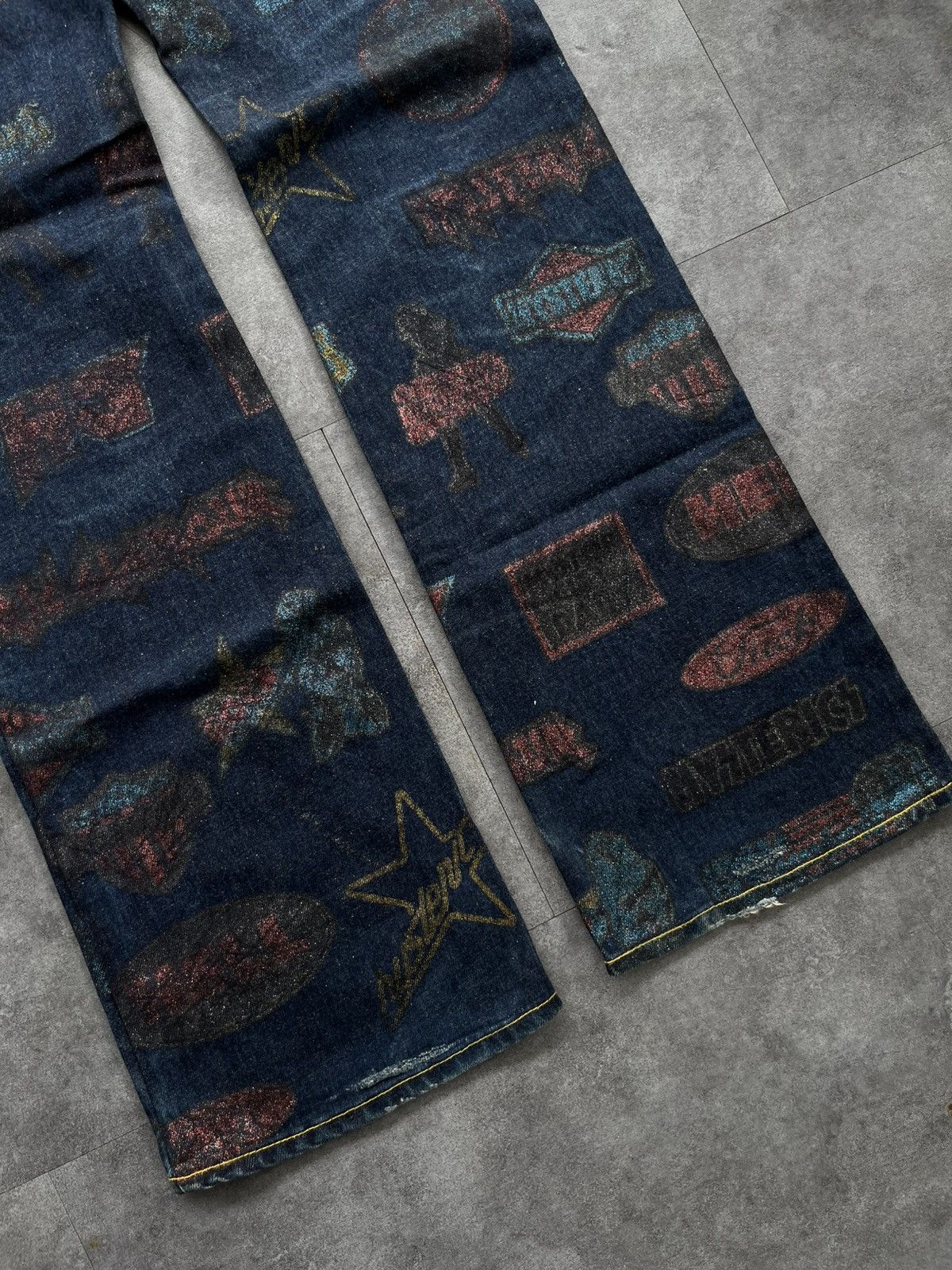 Hysteric Glamour Hysteric Glamour Fullprinted Logo Kinky Jeans Size US 30 / EU 46 - 11 Thumbnail